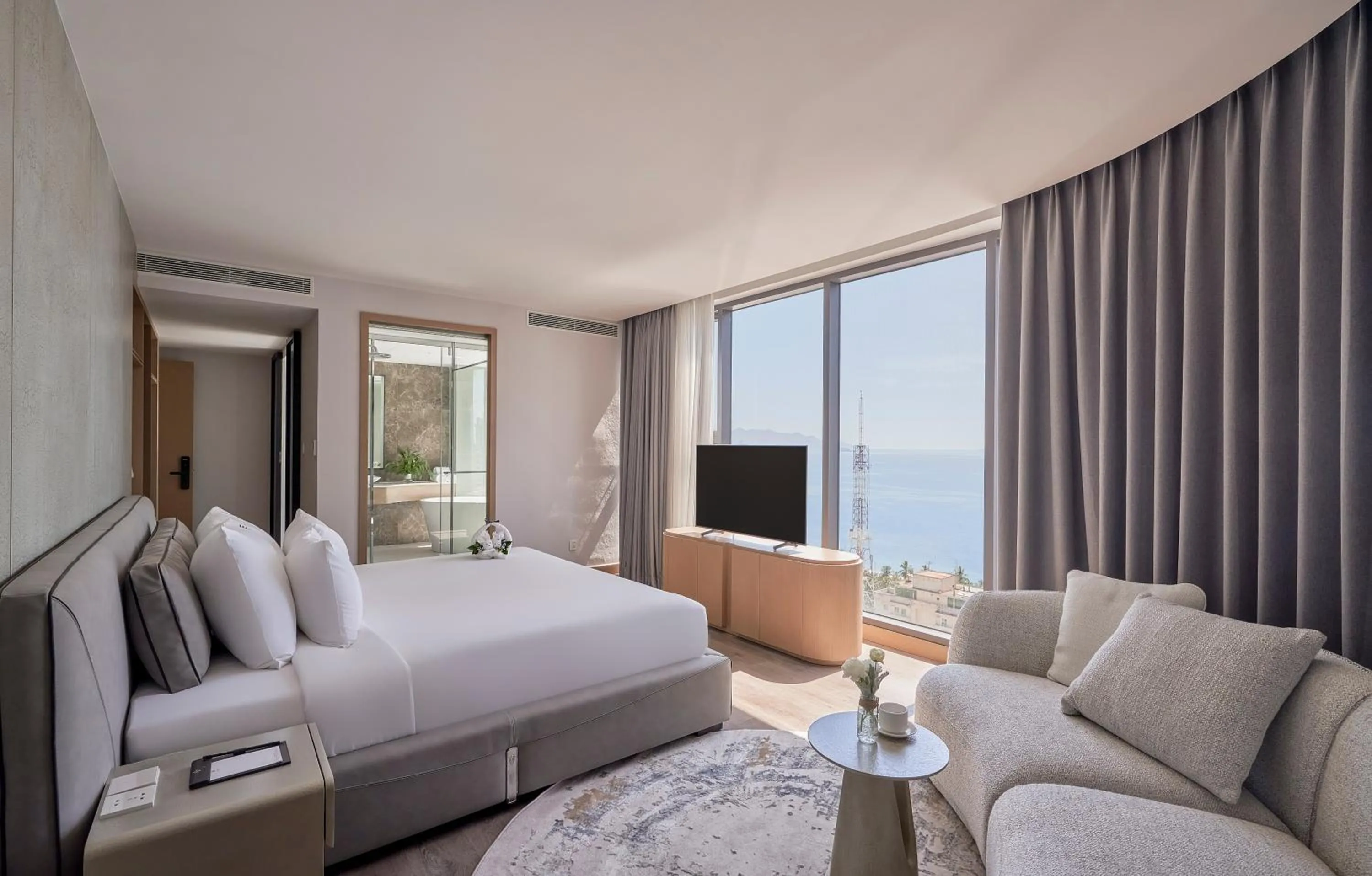 Bed in Adamas Boutique Hotel Nha Trang