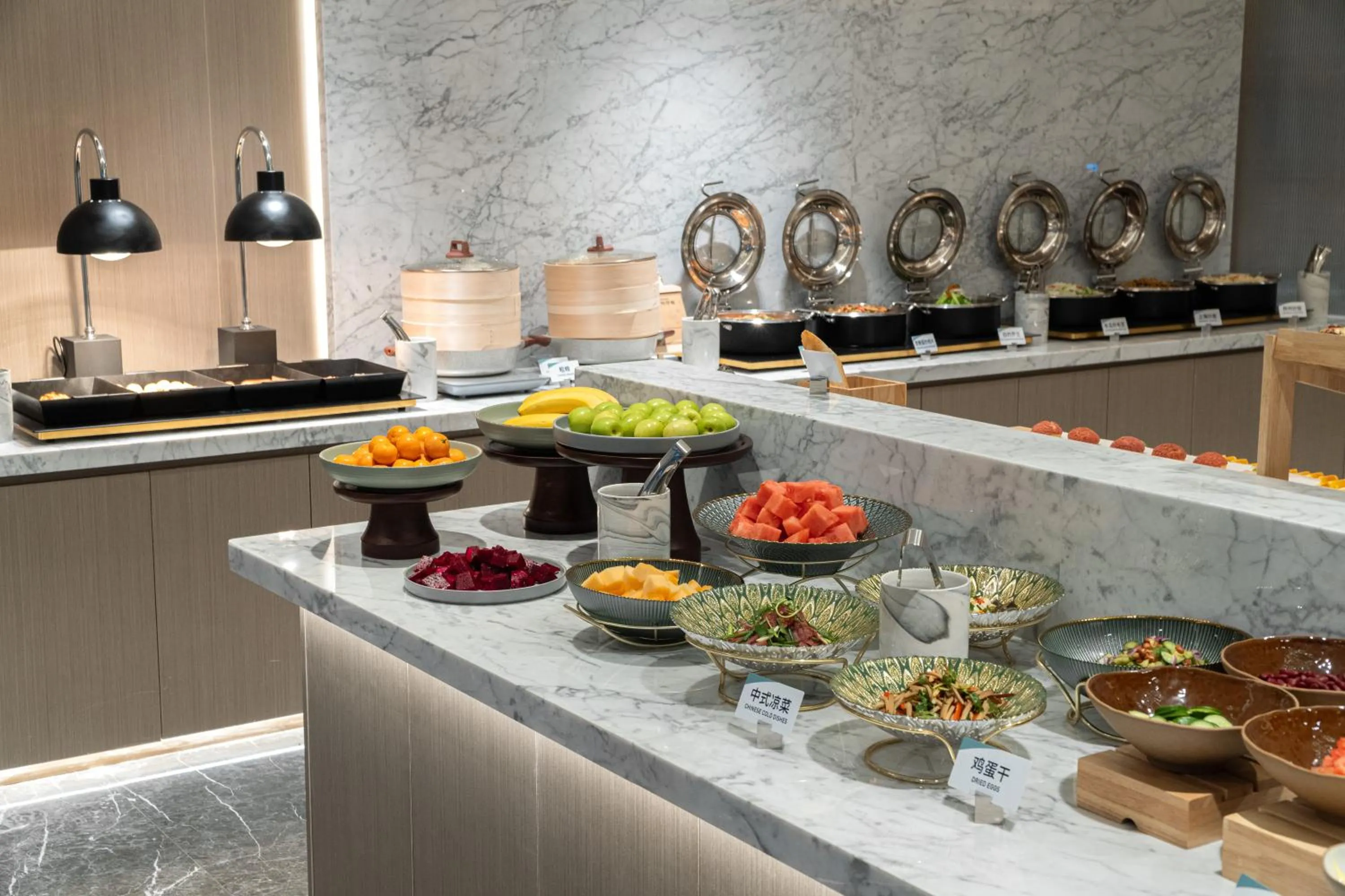 Buffet breakfast in Atour Hotel Shanghai South Station Shilong Road