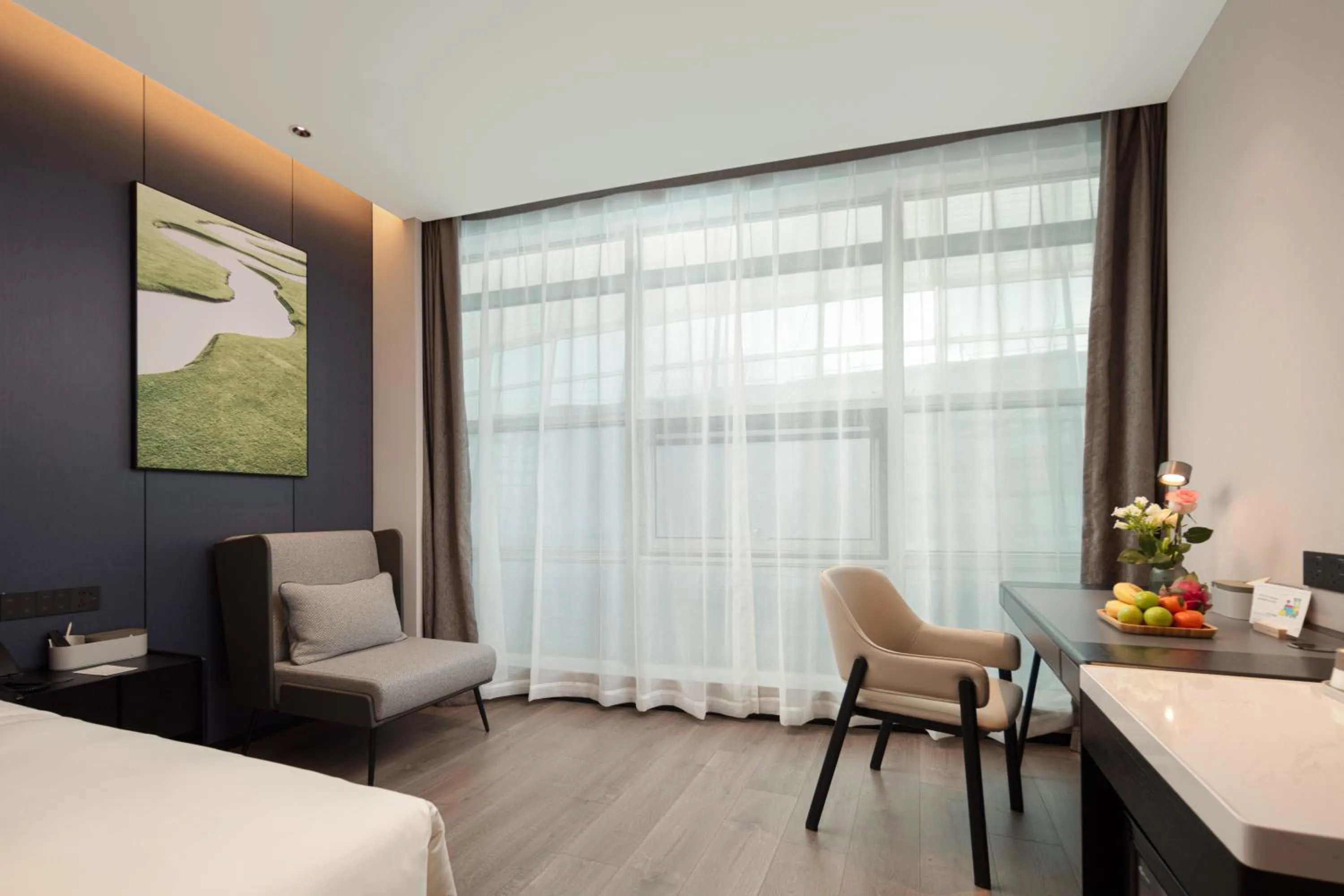 Bed in Atour Hotel Shanghai South Station Shilong Road