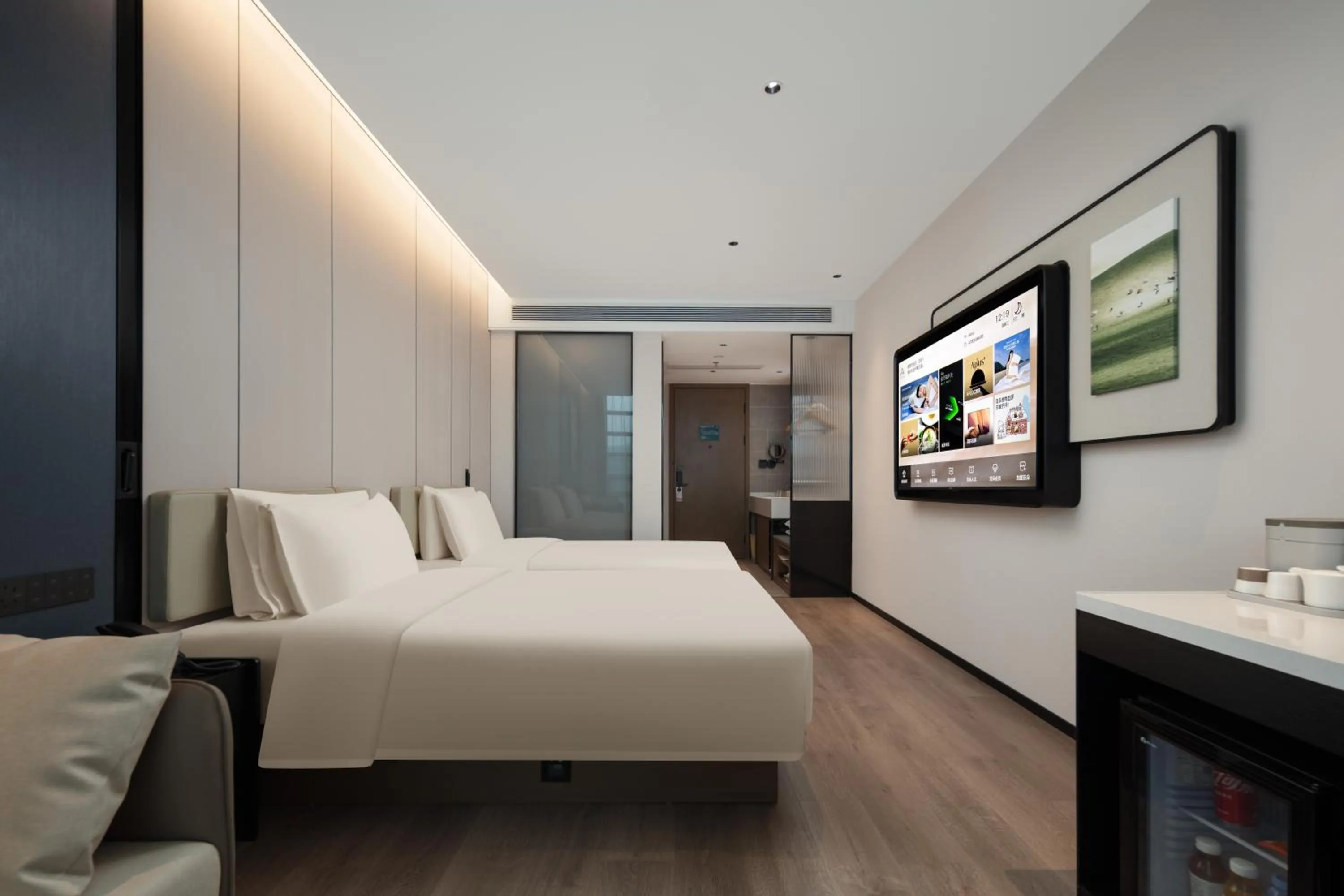 Bed in Atour Hotel Shanghai South Station Shilong Road