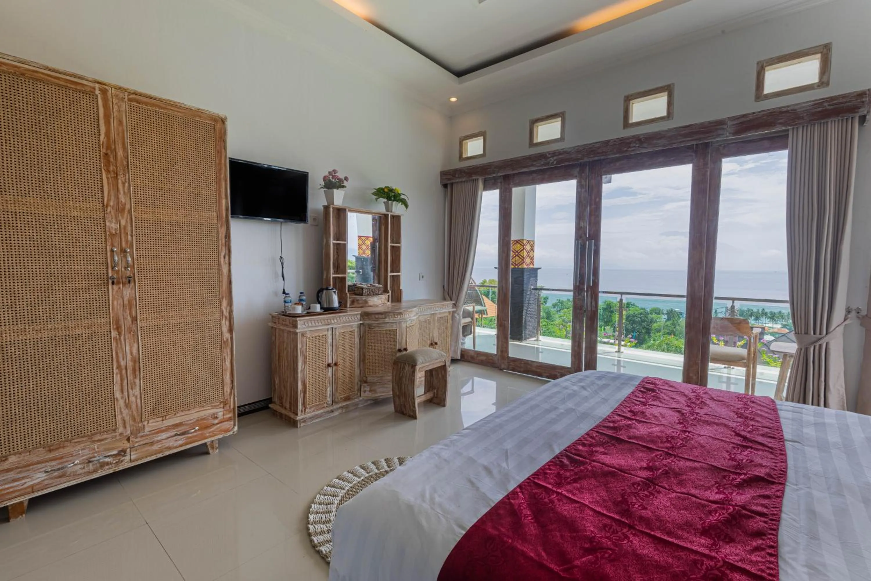 Bed in D'Arya Sea View
