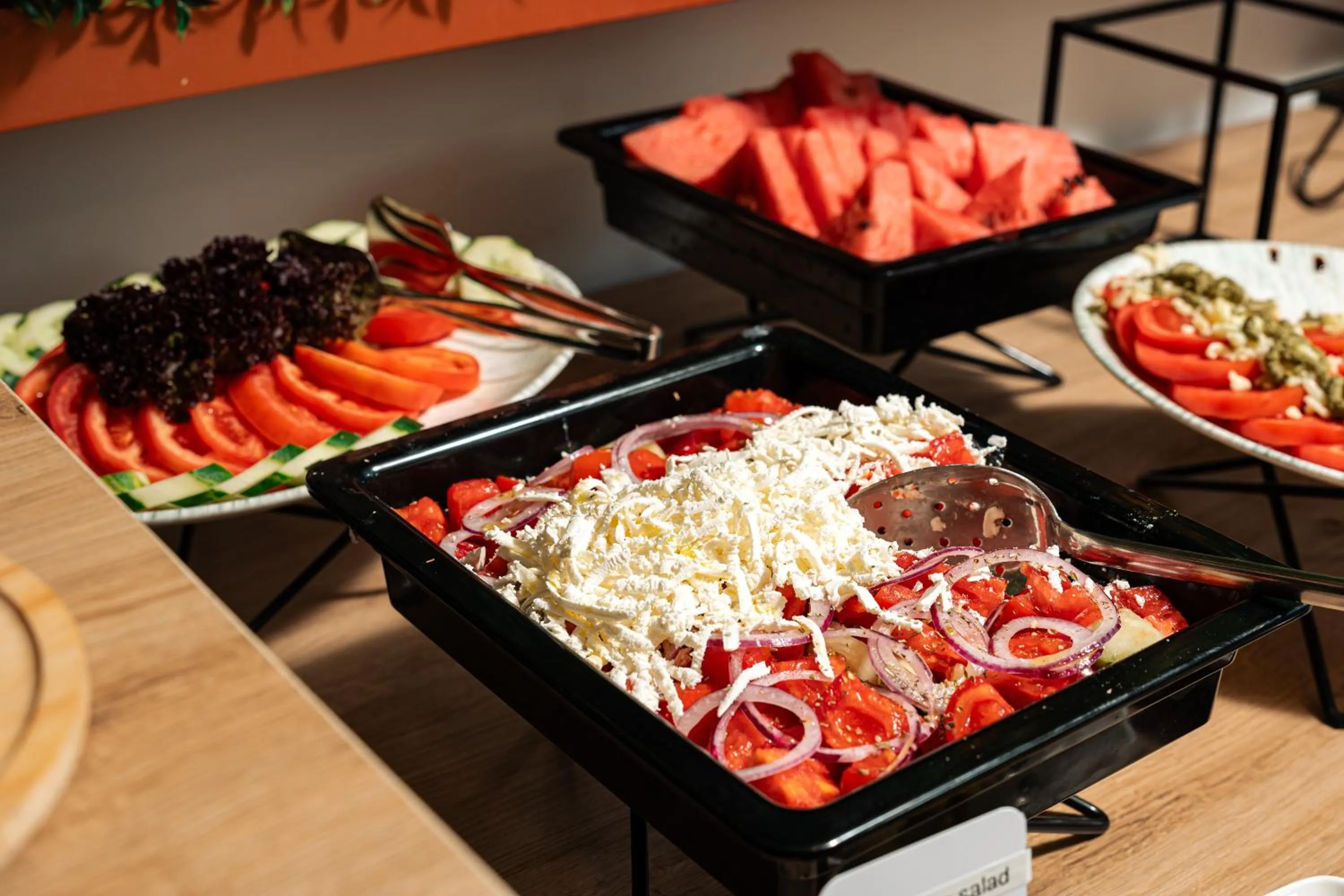 Buffet breakfast in Invictus Hotel