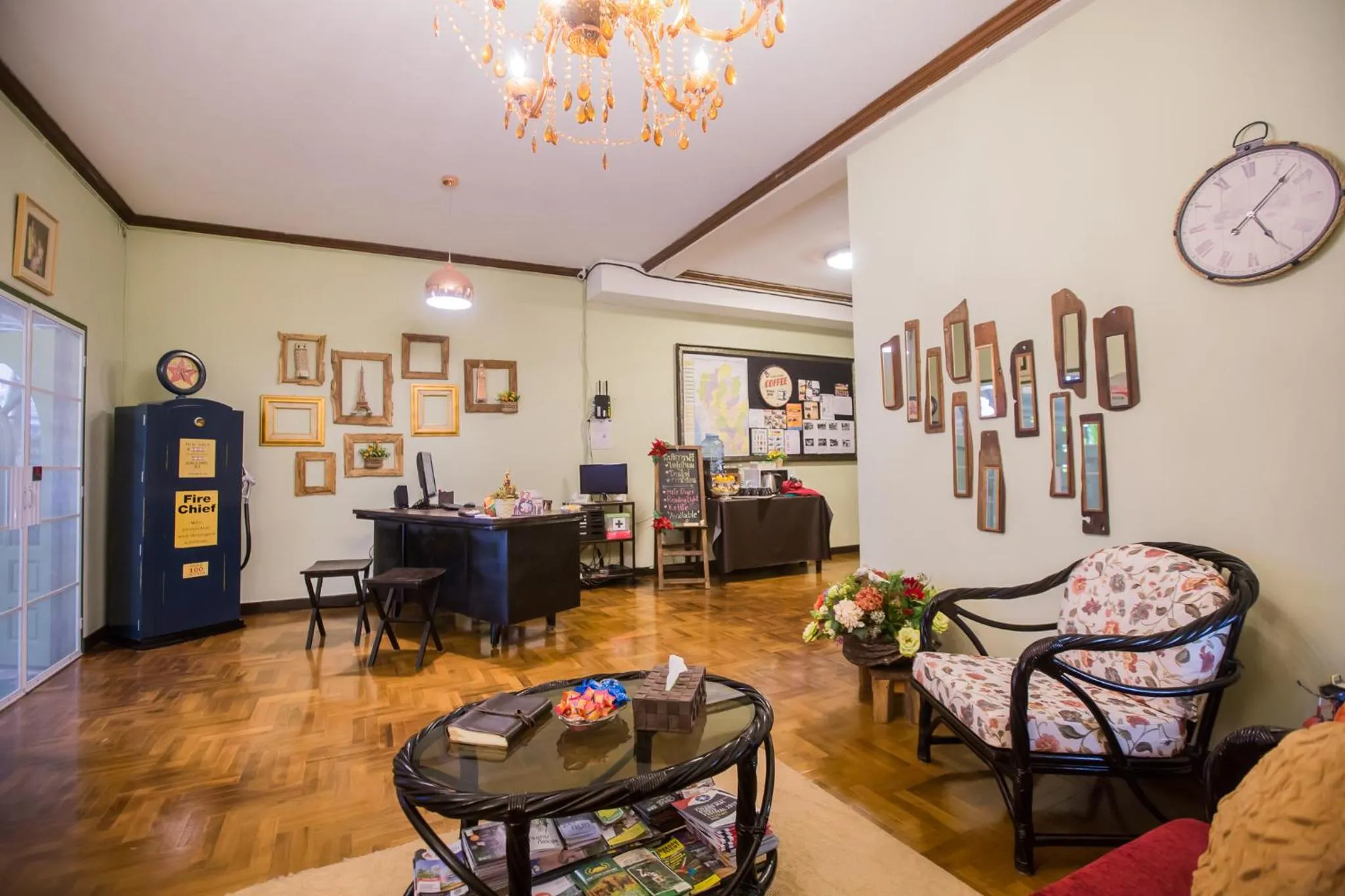 Seating area in Iroom Boutique House