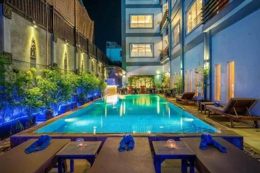 Pool view in Nico's Hotel 2