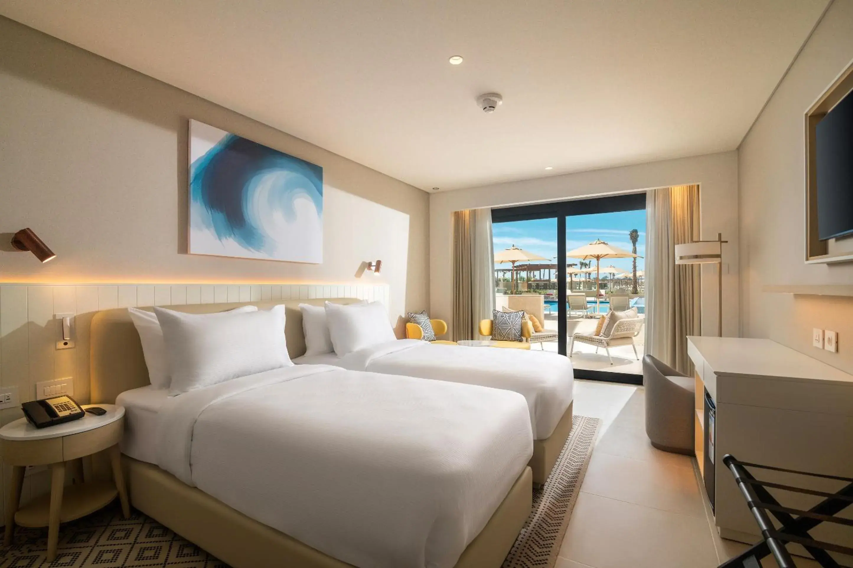 Duplex Three Bedrooms Suite Sea View with Direct Pool Access in Palma Bay Rotana Resort - New Alamein Duplex Three Bedrooms Suite Sea View with Direct Pool Access in Palma Bay Rotana Resort - New Alamein