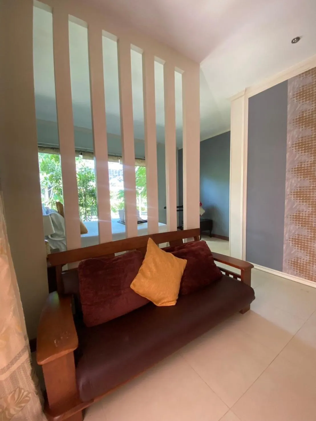 Seating area in Phalaburi resort by dreamhouse