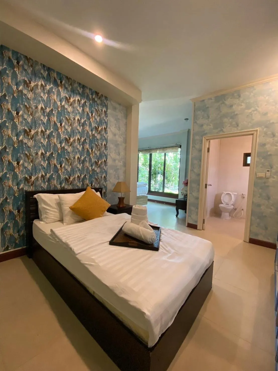 Bedroom, Bed in Phalaburi resort by dreamhouse