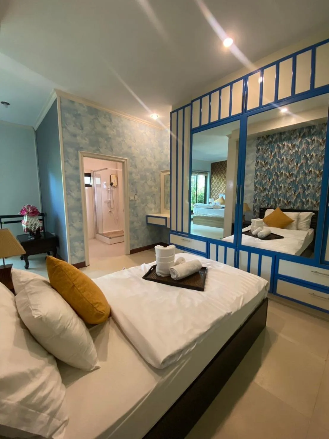 Bedroom, Bed in Phalaburi resort by dreamhouse