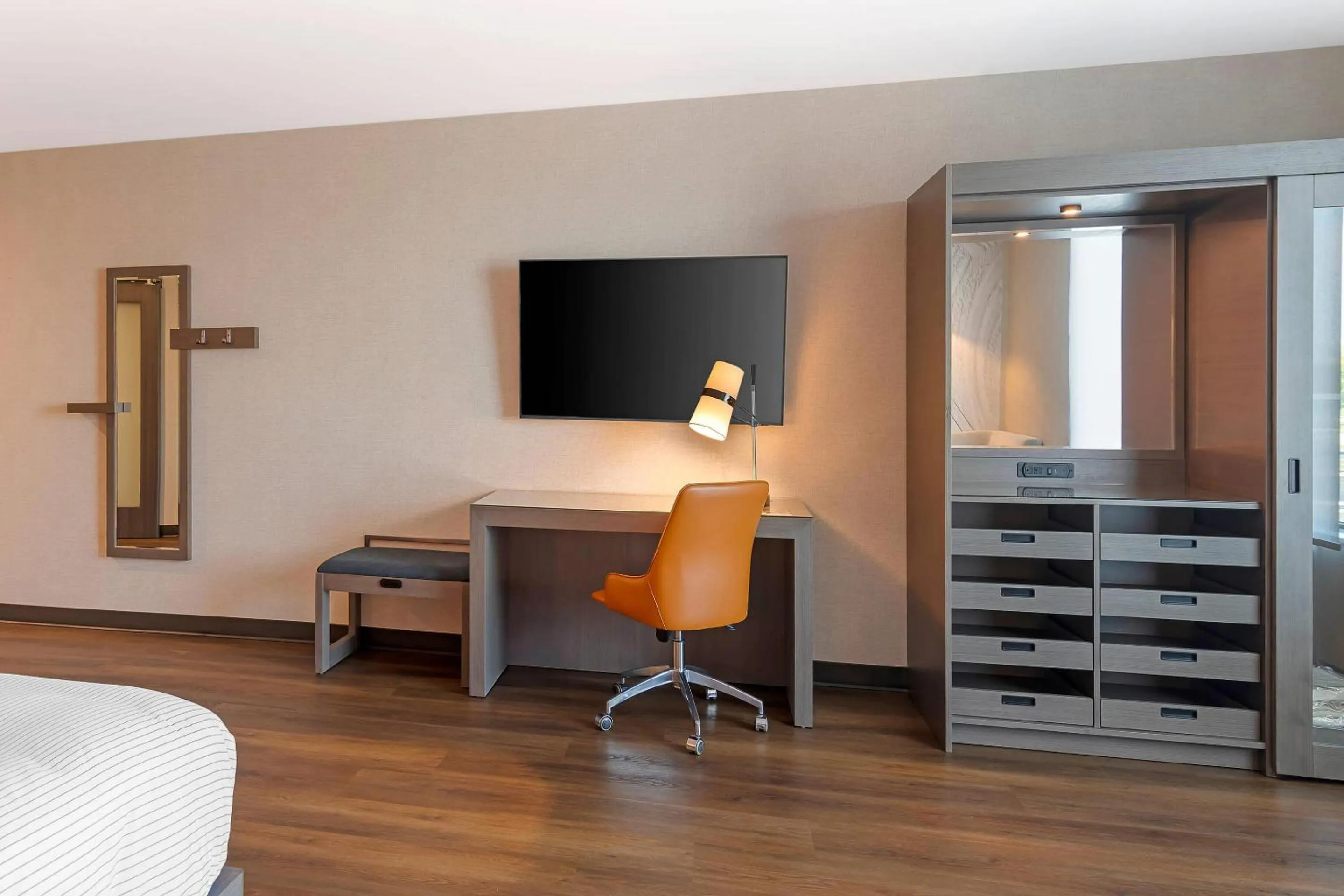 Bedroom, Bed in Cambria Hotel & Suites Plymouth