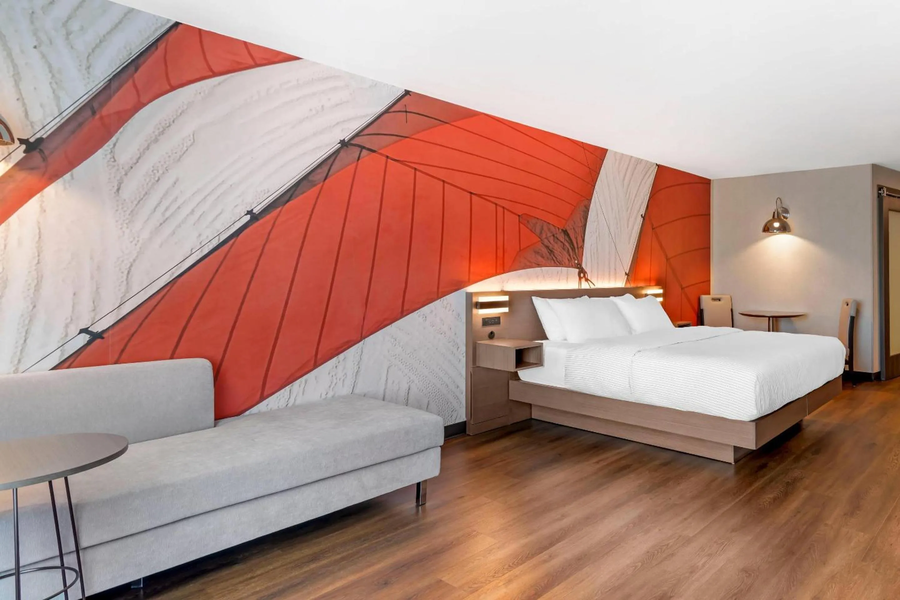 Bedroom, Bed in Cambria Hotel & Suites Plymouth