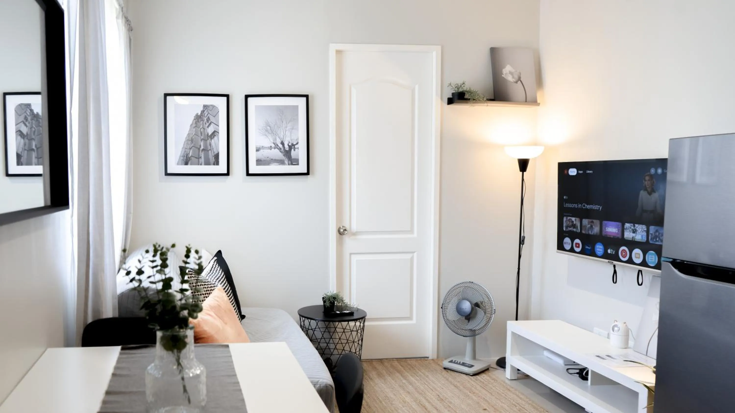 TV and multimedia in Cozy 1-bed unit near SRP Talisay Cebu