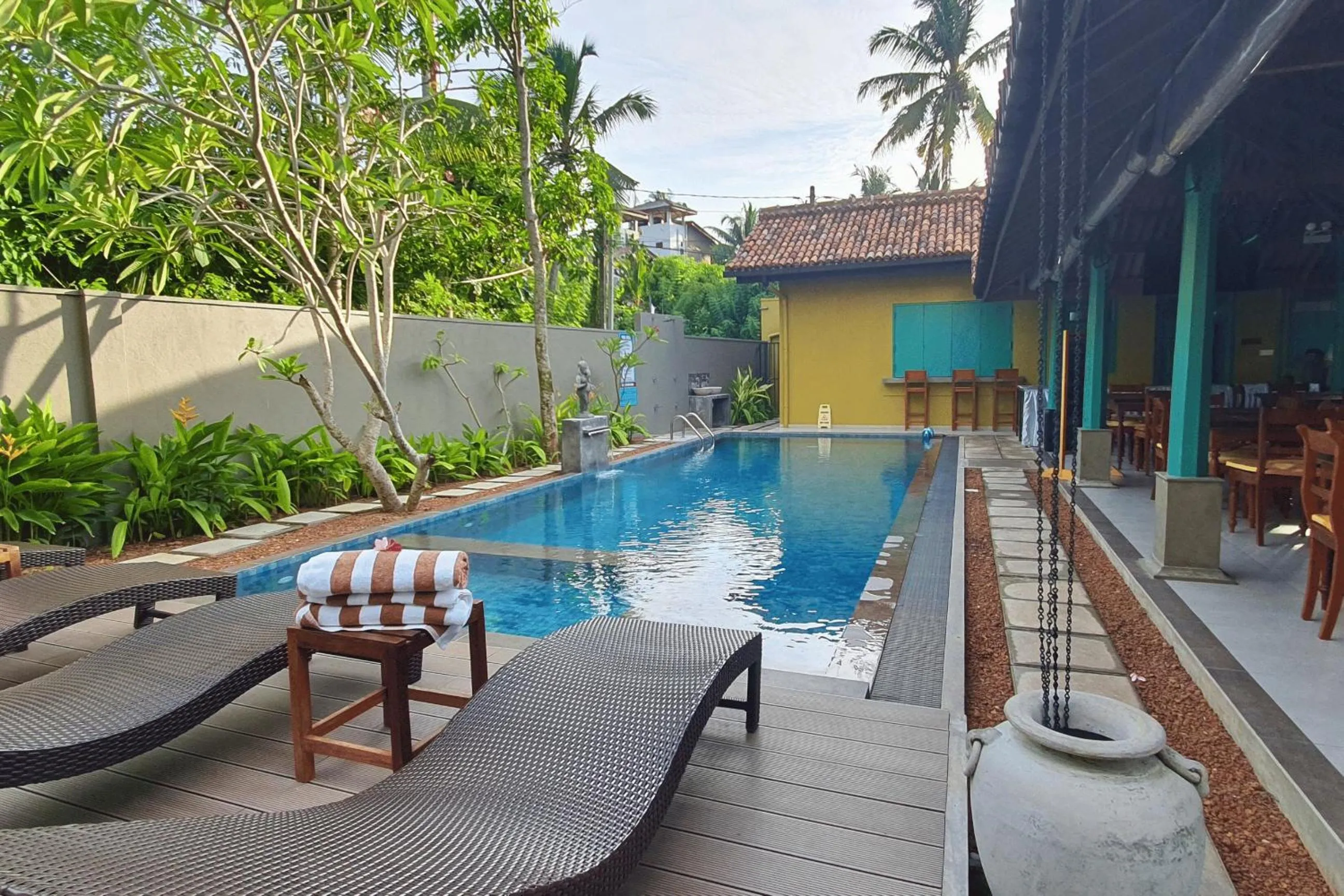 Pool view in The Chariot Hikkduwa Resort