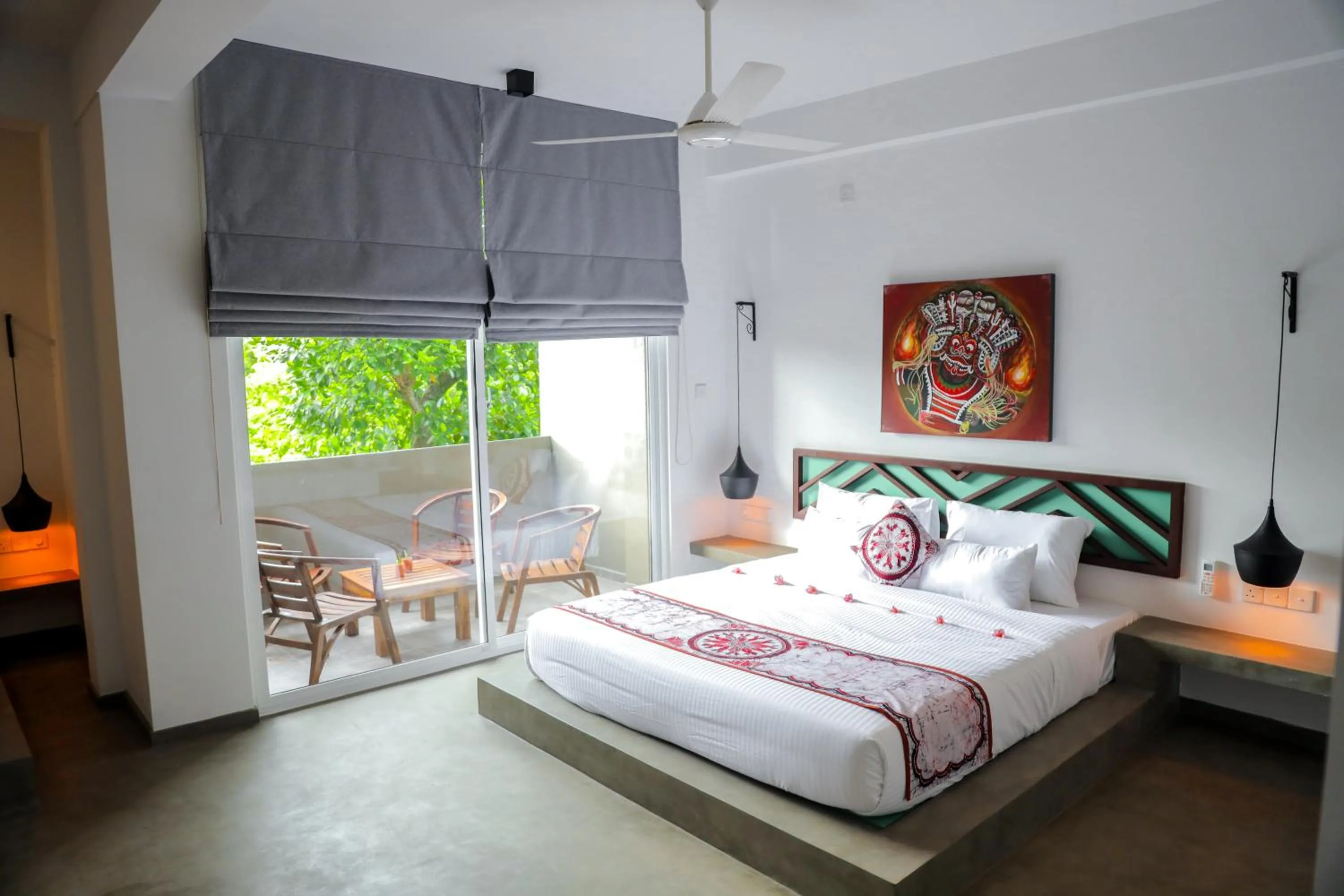 Photo of the whole room, Bed in The Chariot Hikkduwa Resort