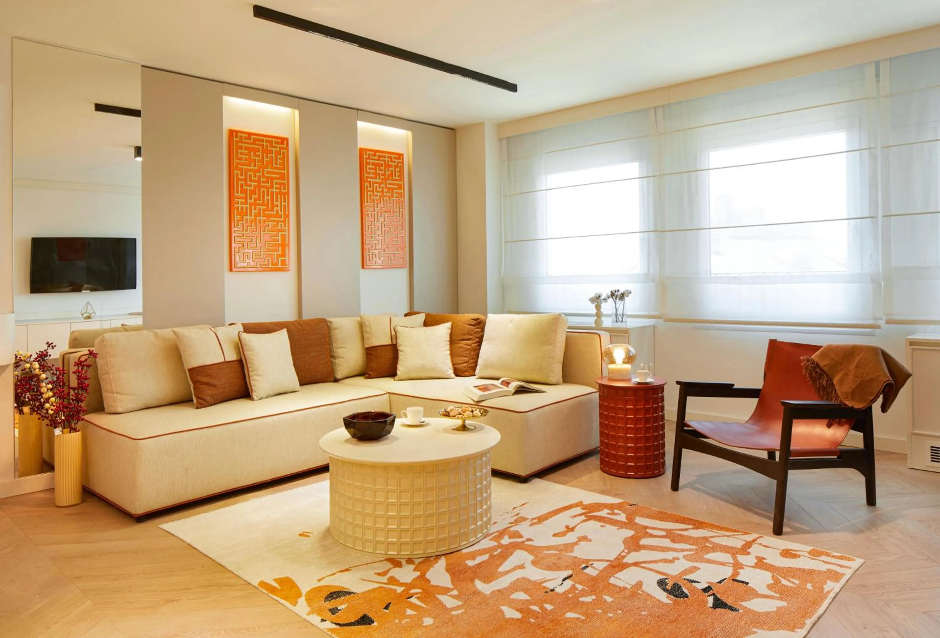 Seating area in G Residences Gayrettepe