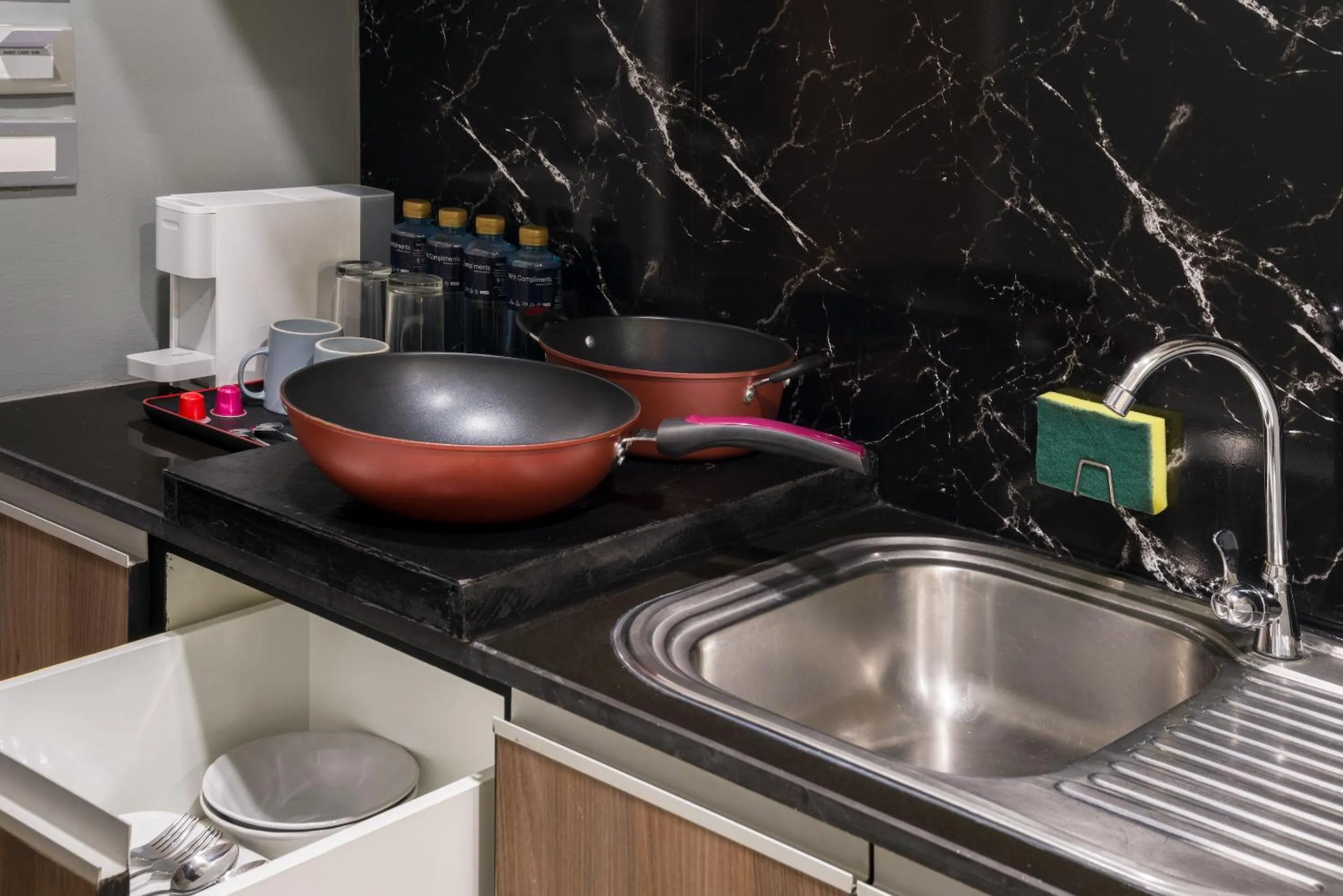 kitchen in Aspira Suites Sukhumvit 20