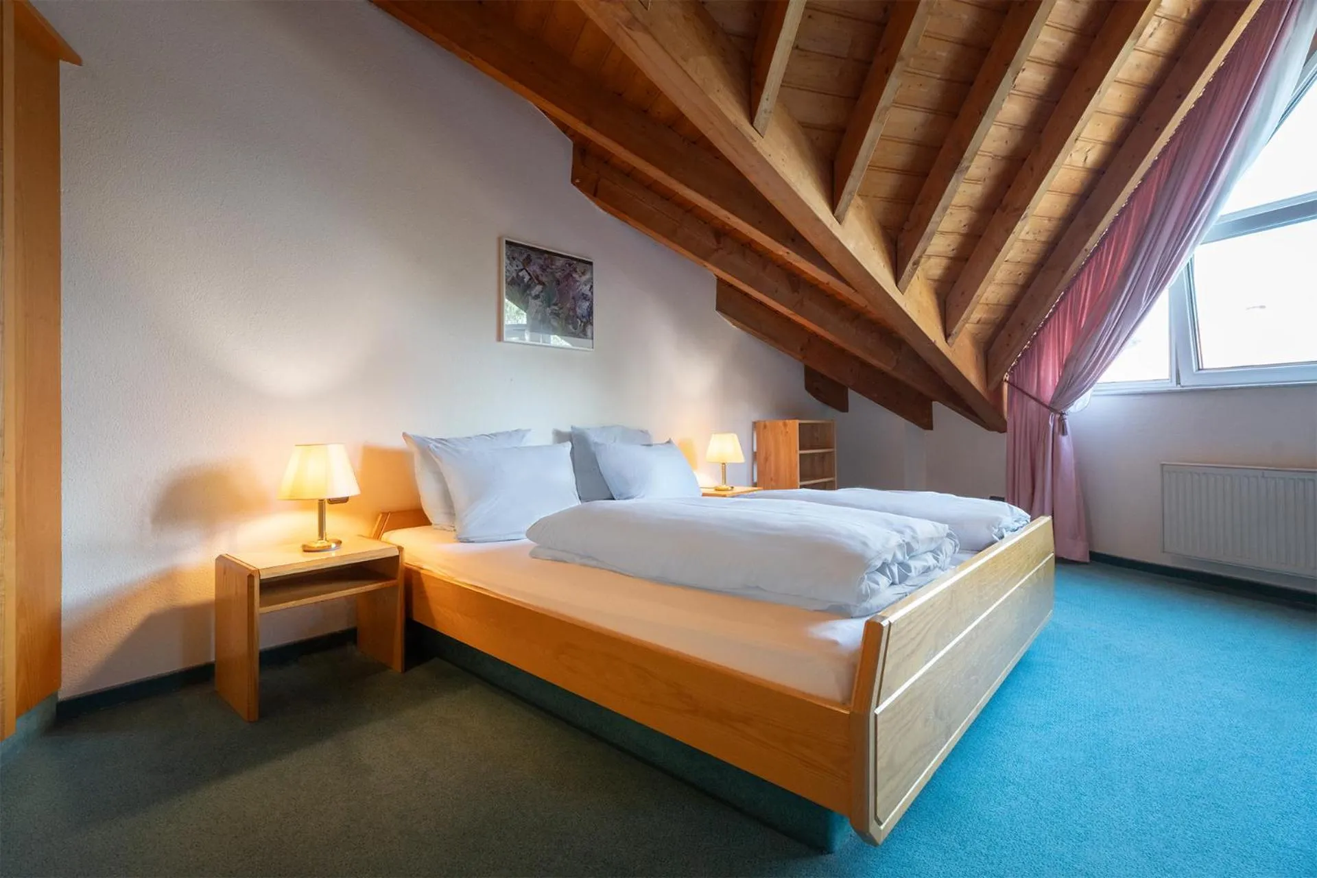 Bedroom, Bed in Hotel Sonne