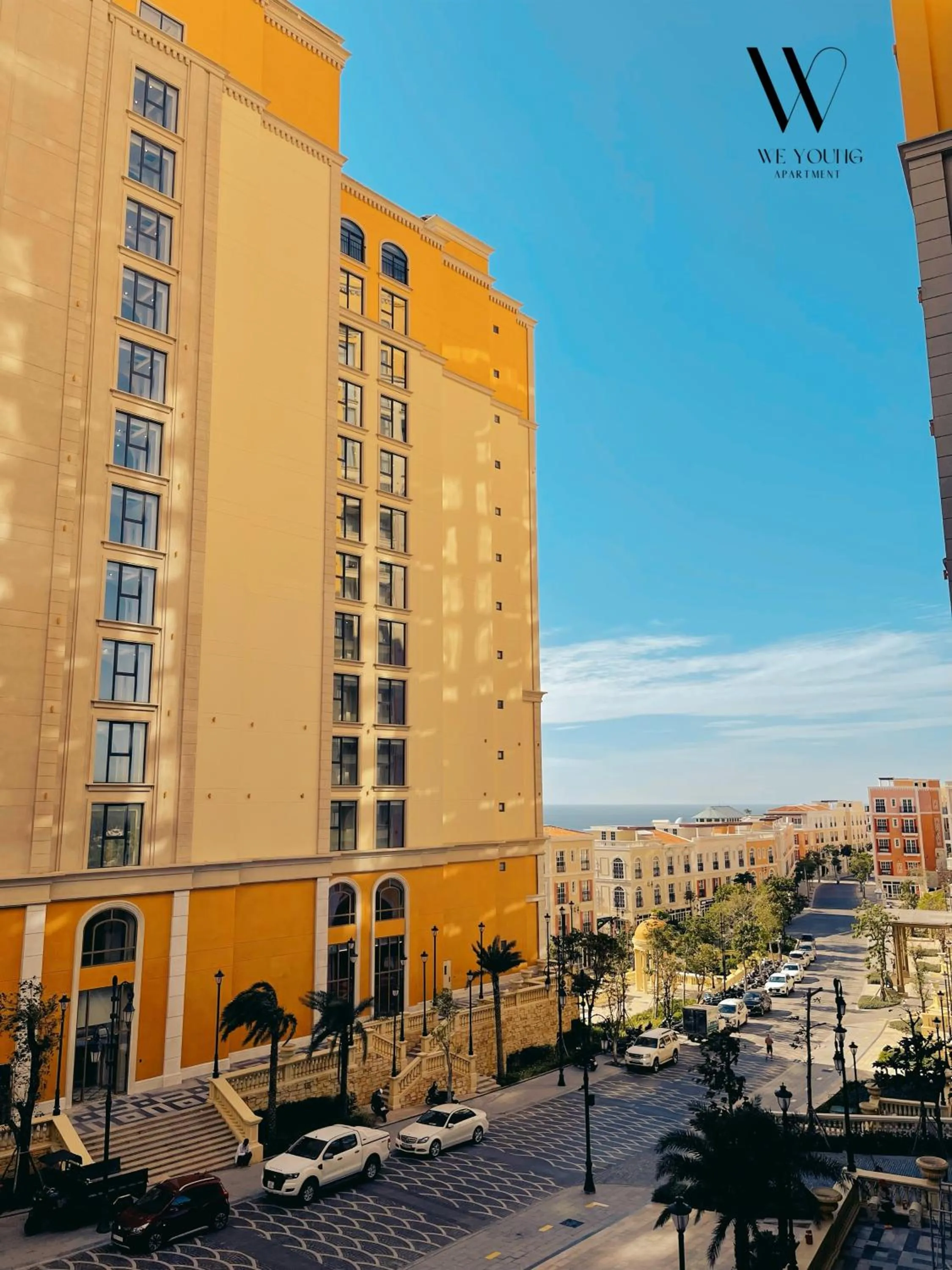 City view in We Young Apartments by HOFs - Fireworks & Ocean view