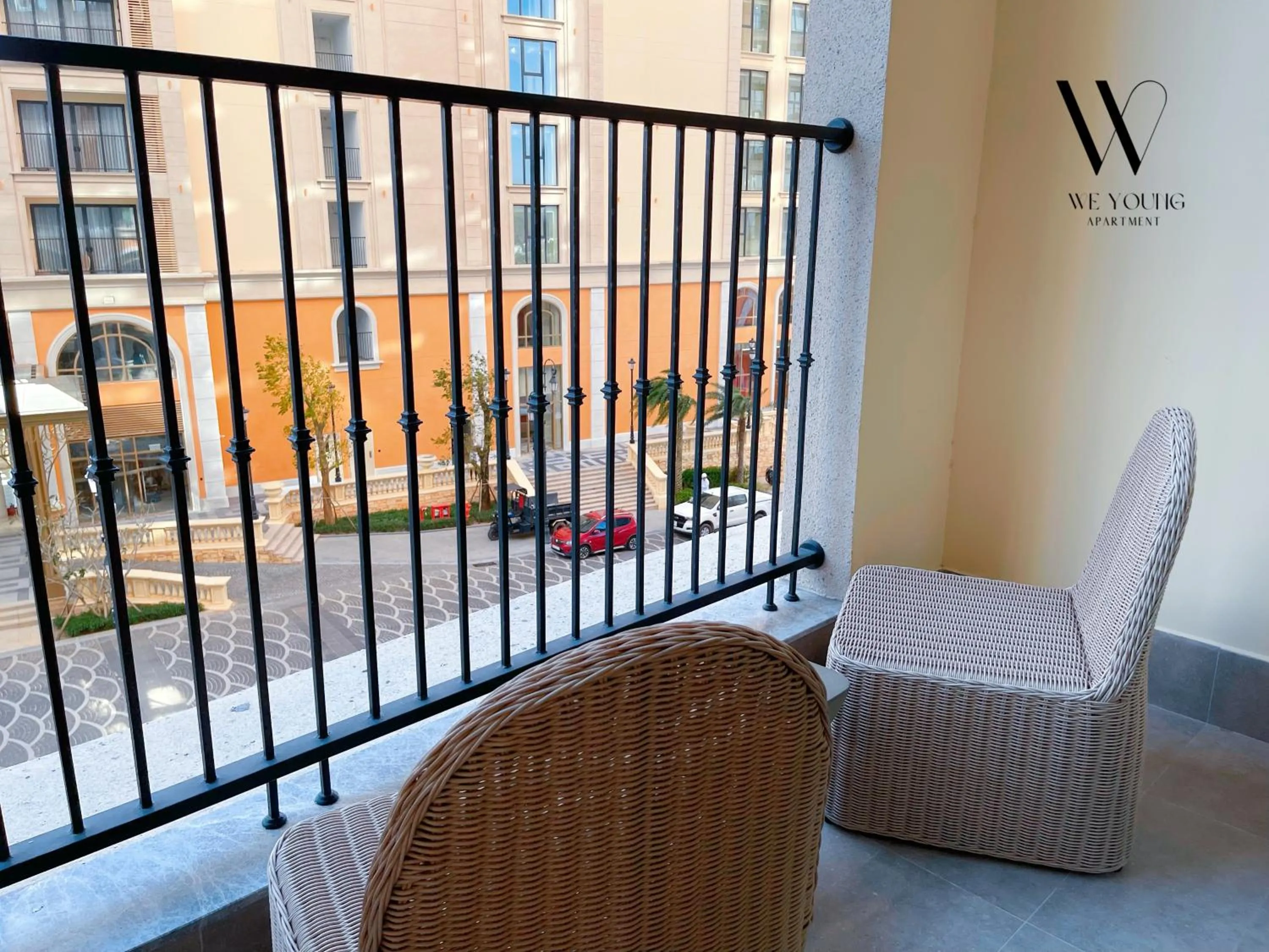 Balcony/Terrace in We Young Apartments by HOFs - Fireworks & Ocean view