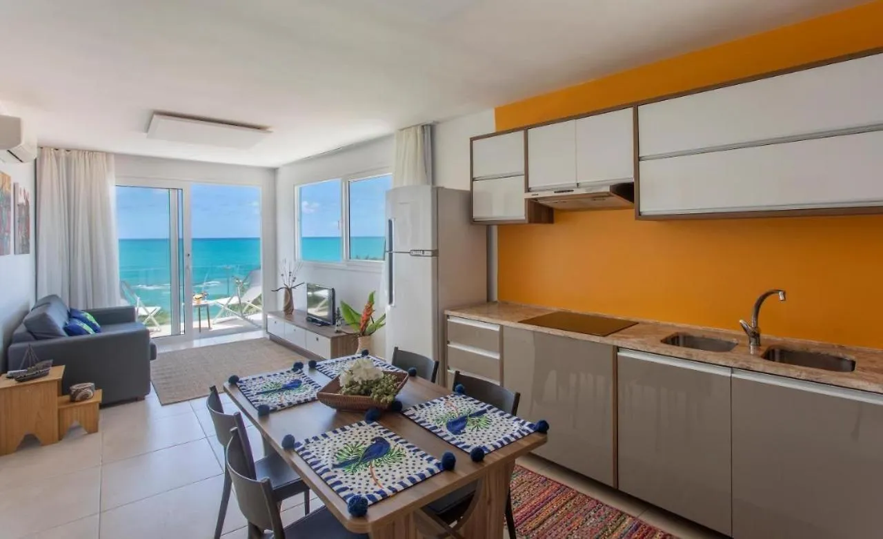 Kitchen or kitchenette in ApartHotel Praia dos Carneiros