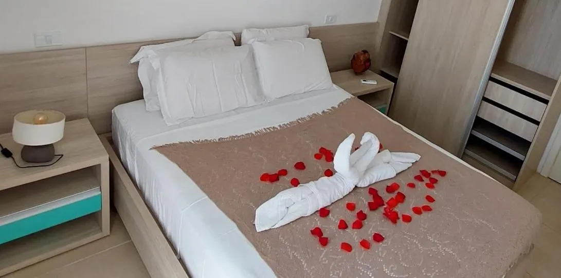 Bed in ApartHotel Praia dos Carneiros