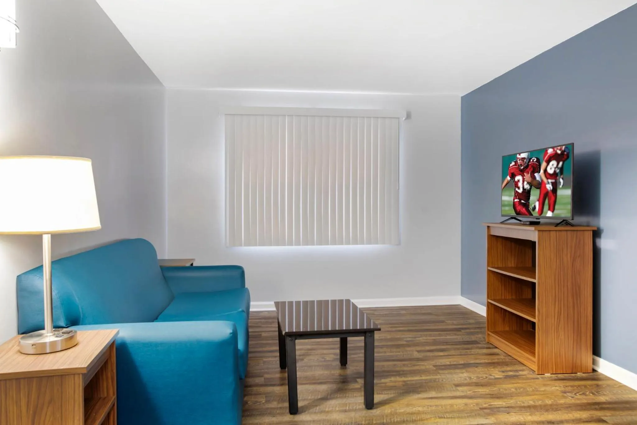 Photo of the whole room in HomeTowne Studios by Red Roof Huntsville - Madison