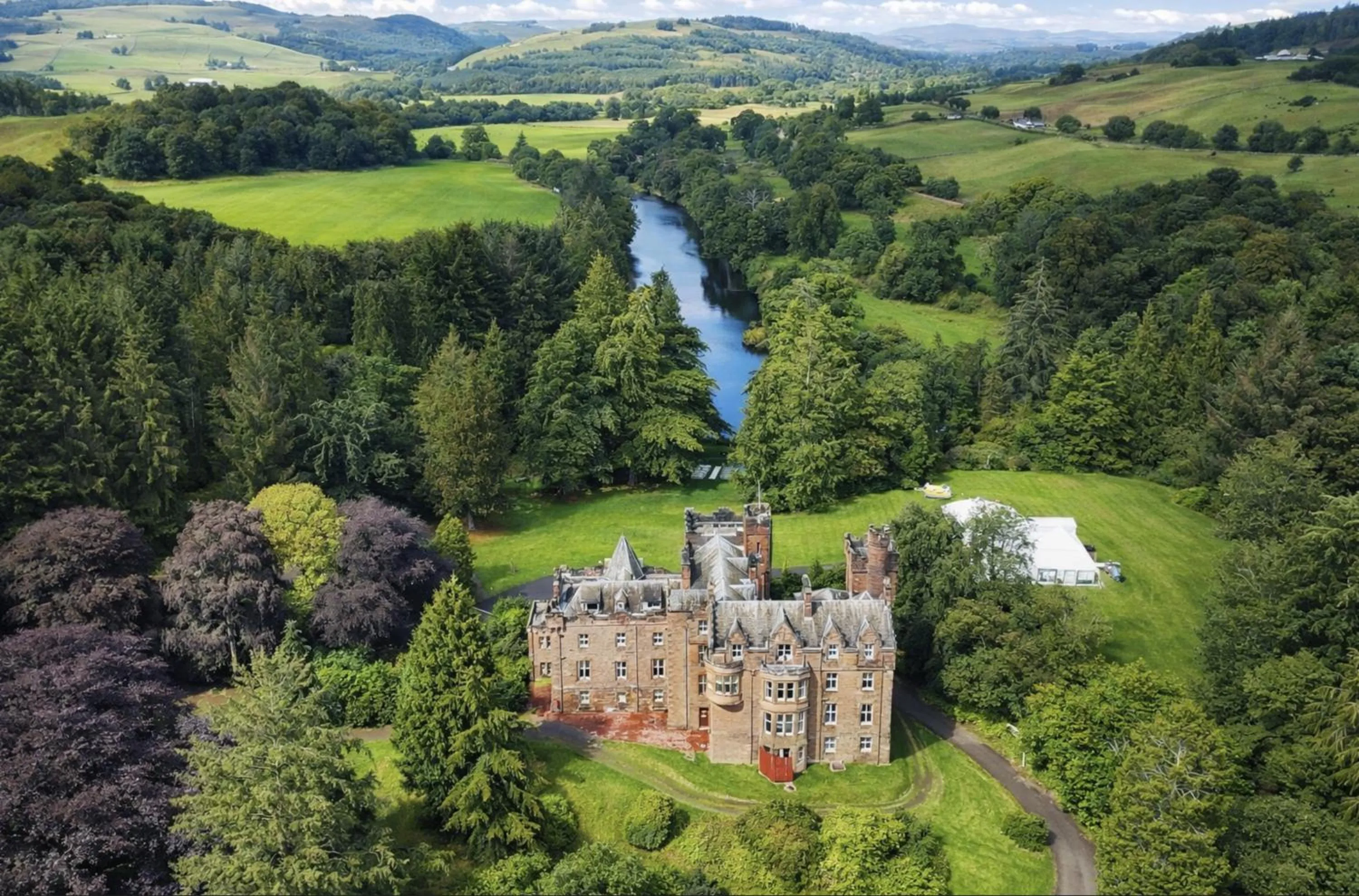 Bird's eye view in Friars Carse Country House Hotel