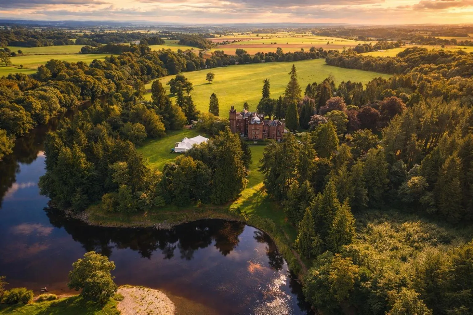 Bird's eye view in Friars Carse Country House Hotel