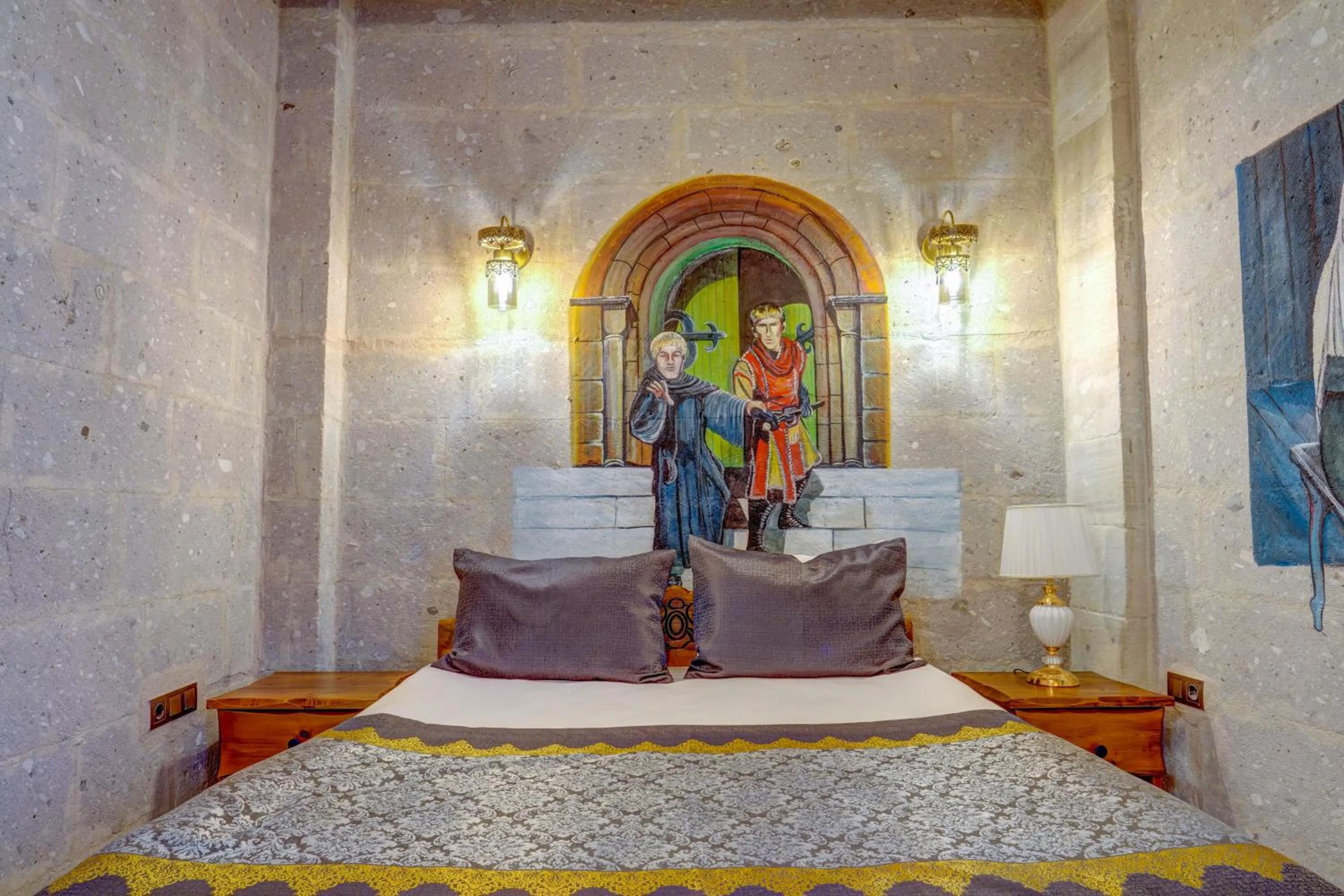 Bed in Marbay Cave Cappadocia