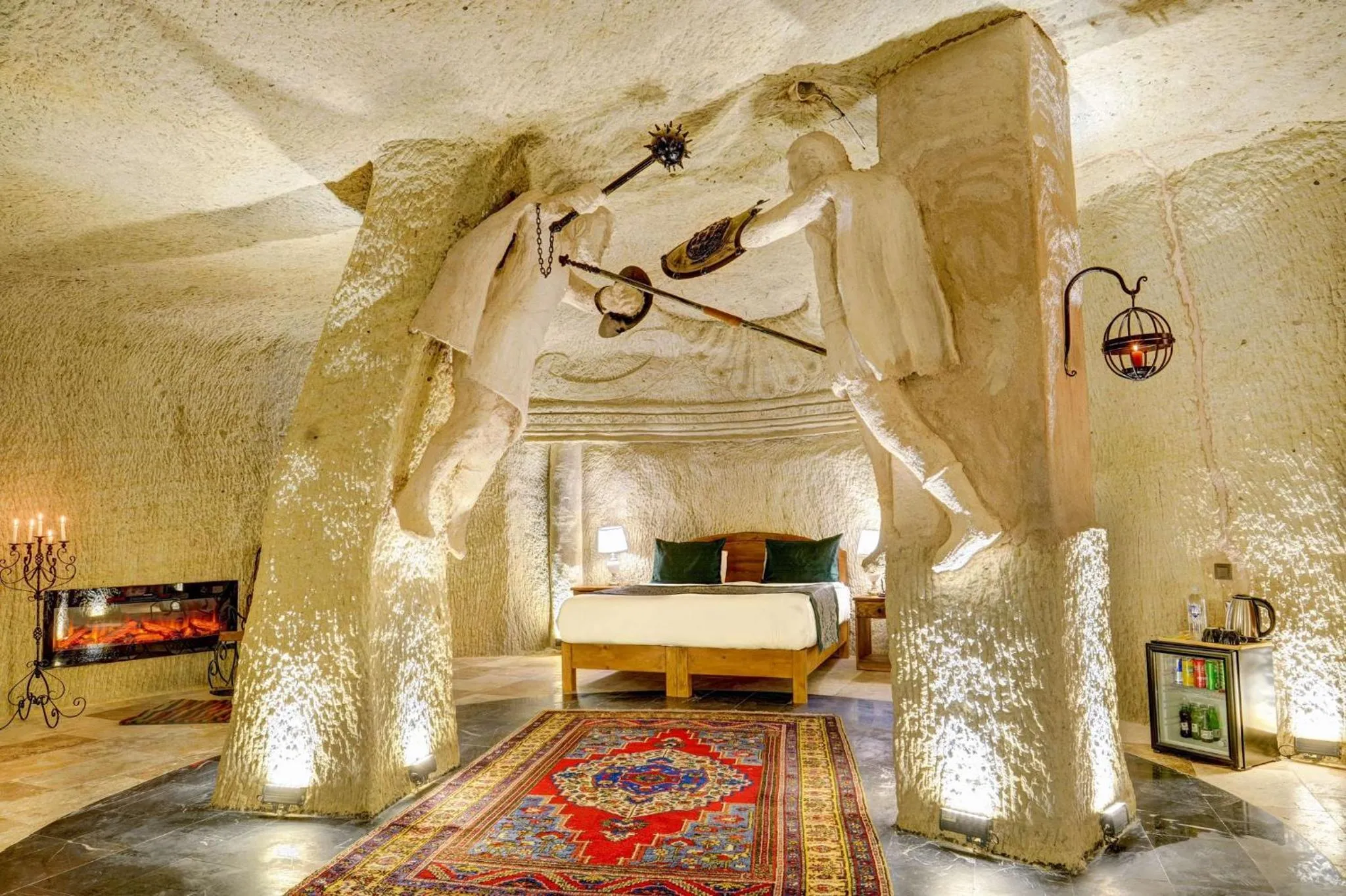 Bed in Marbay Cave Cappadocia