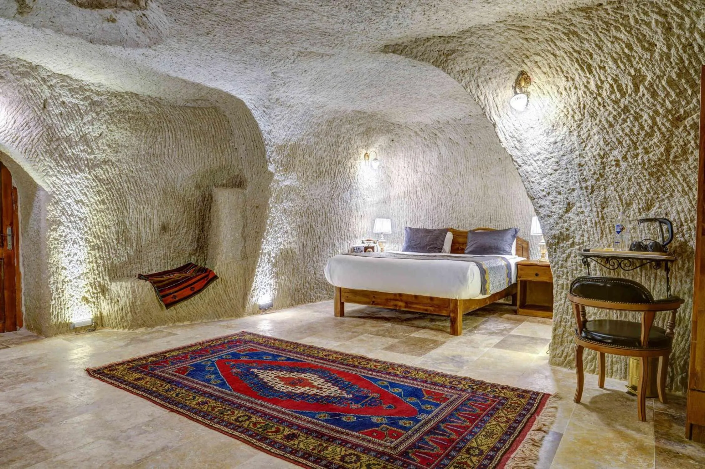 Bed in Marbay Cave Cappadocia