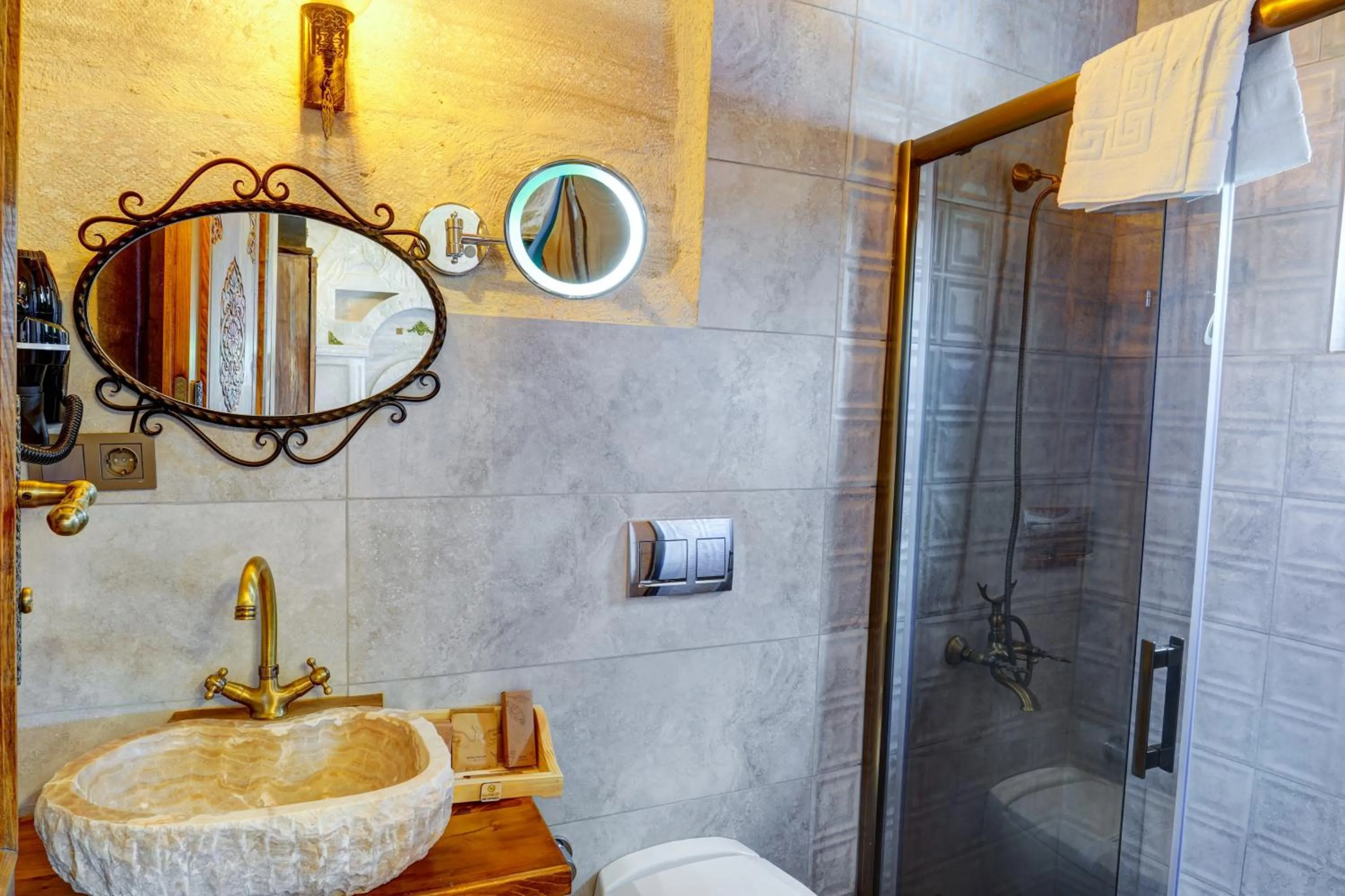 Shower in Marbay Cave Cappadocia