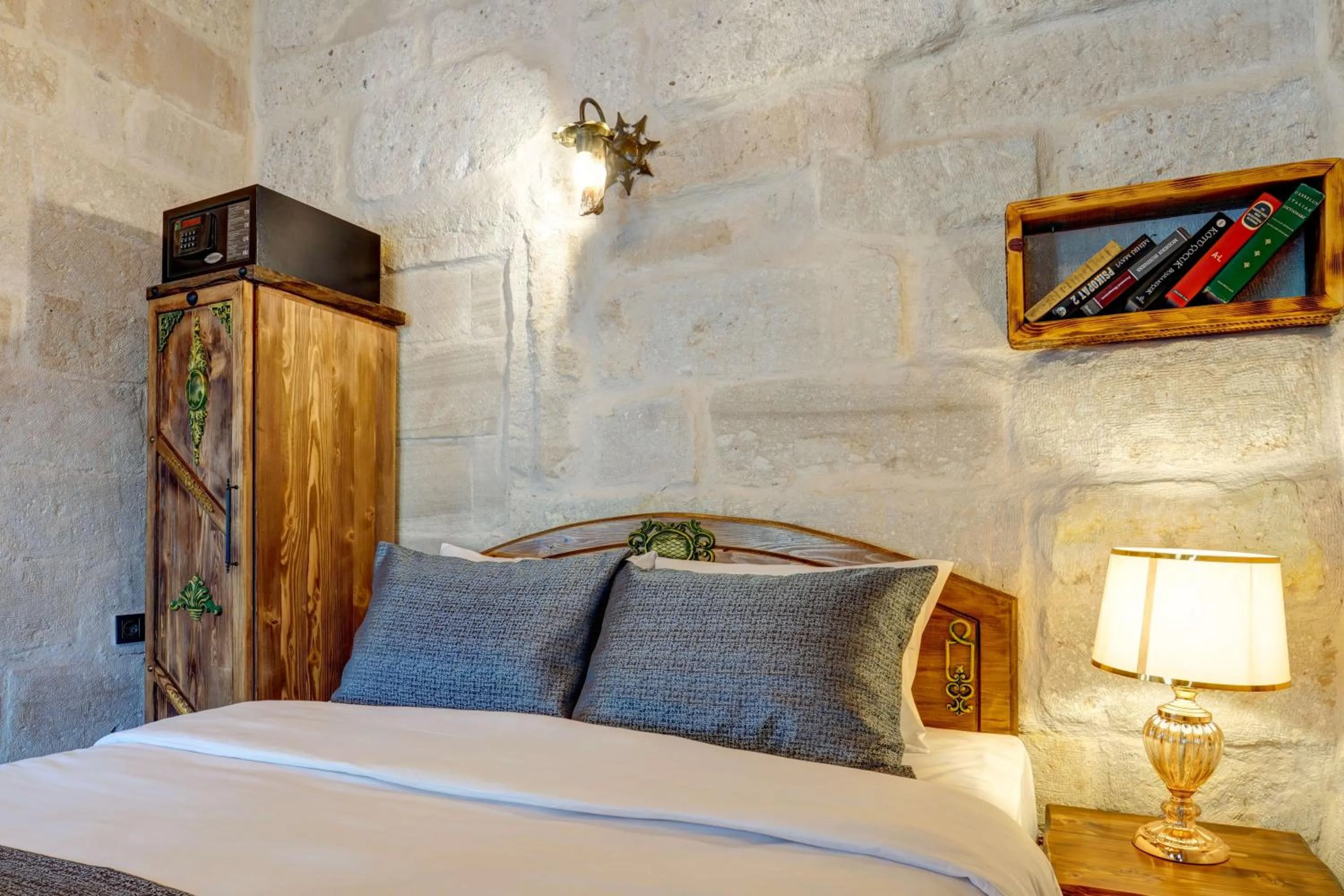 Bed in Marbay Cave Cappadocia