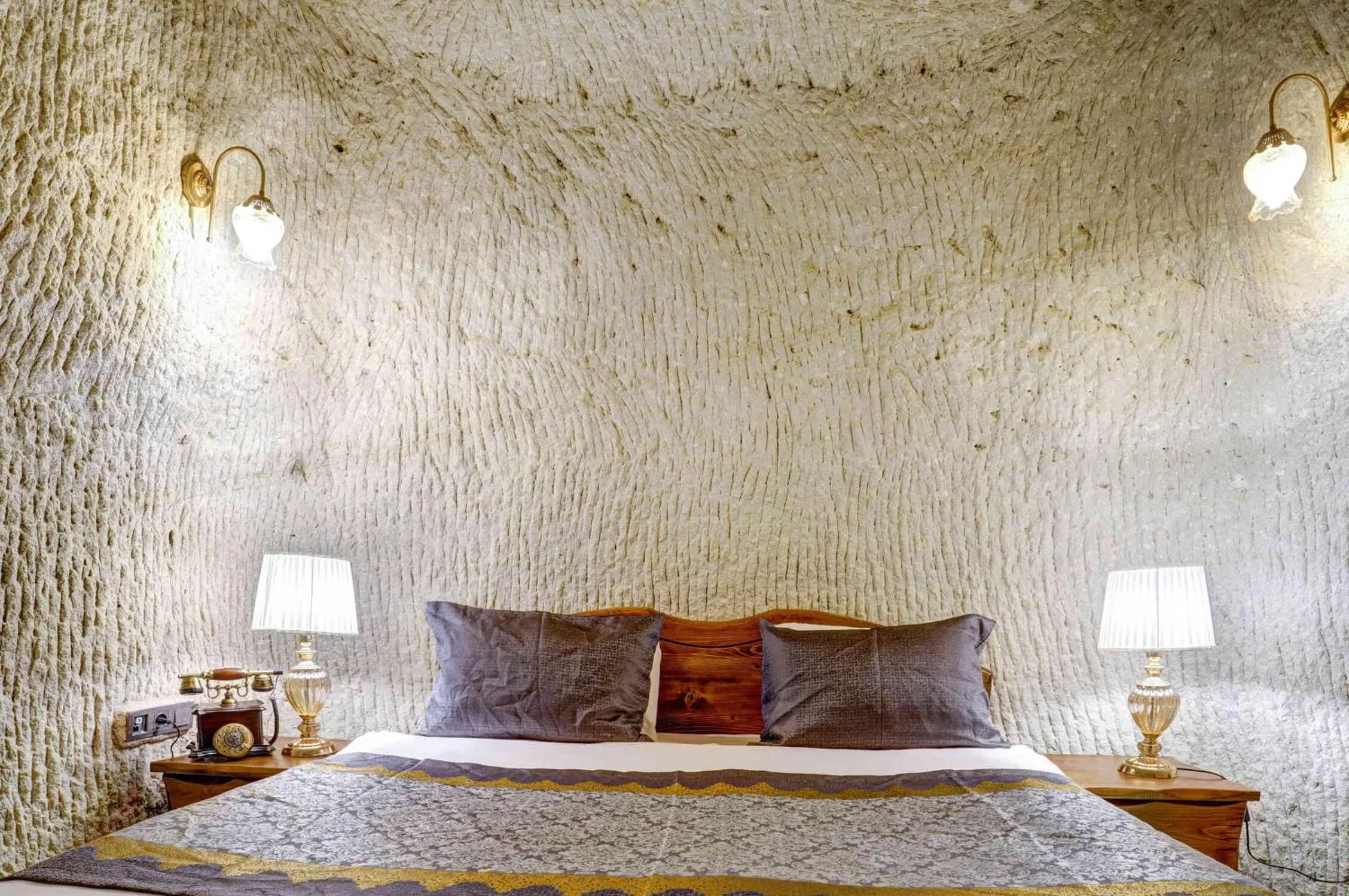 Bed in Marbay Cave Cappadocia