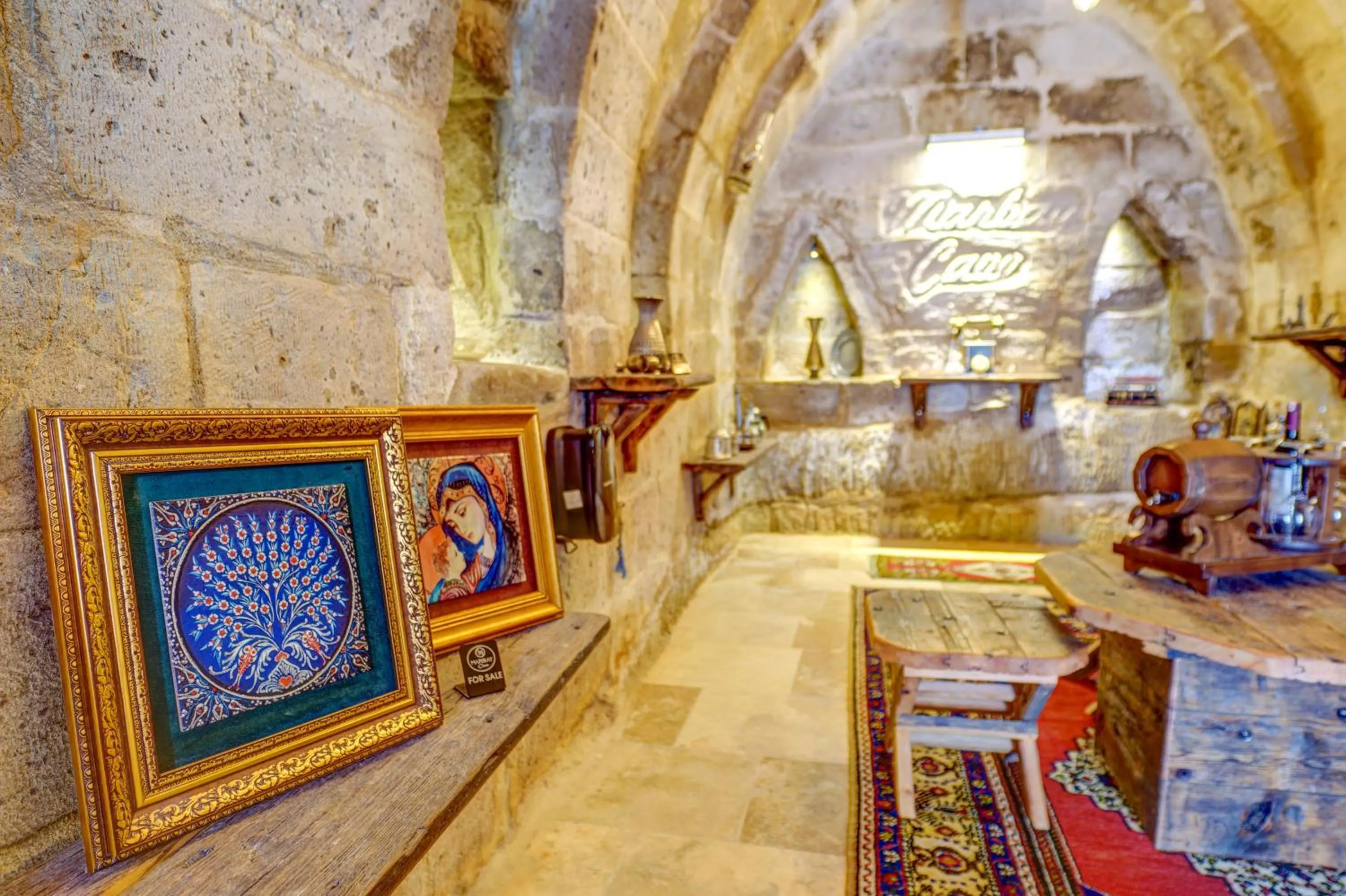 Lobby or reception in Marbay Cave Cappadocia