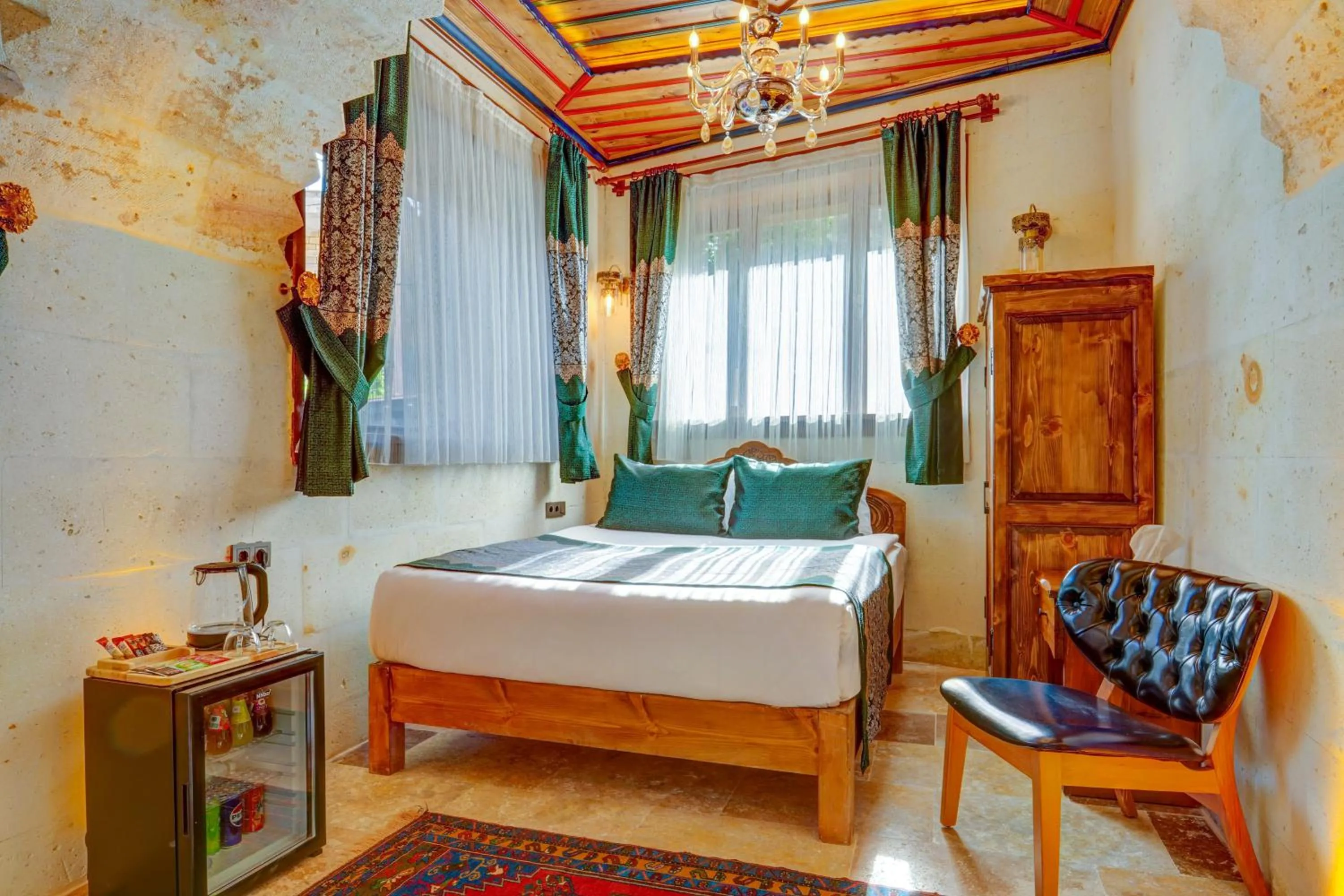 Bed in Marbay Cave Cappadocia