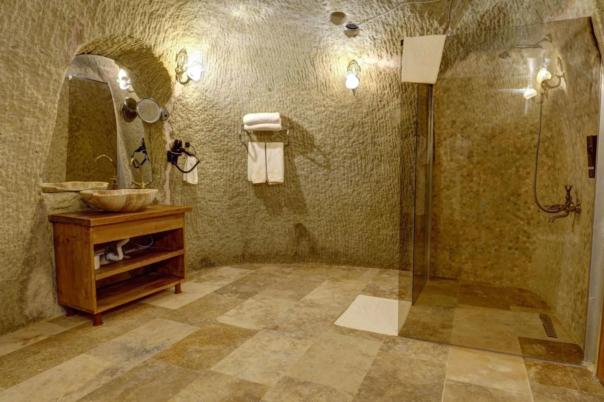 Shower in Marbay Cave Cappadocia