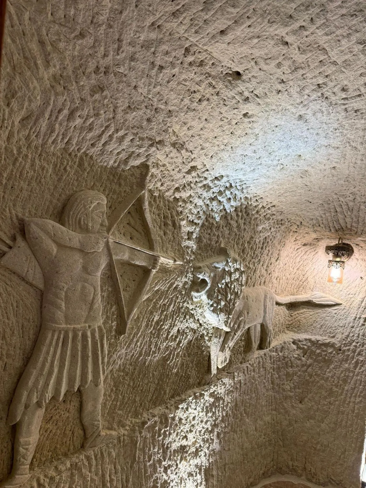 Decorative detail in Marbay Cave Cappadocia