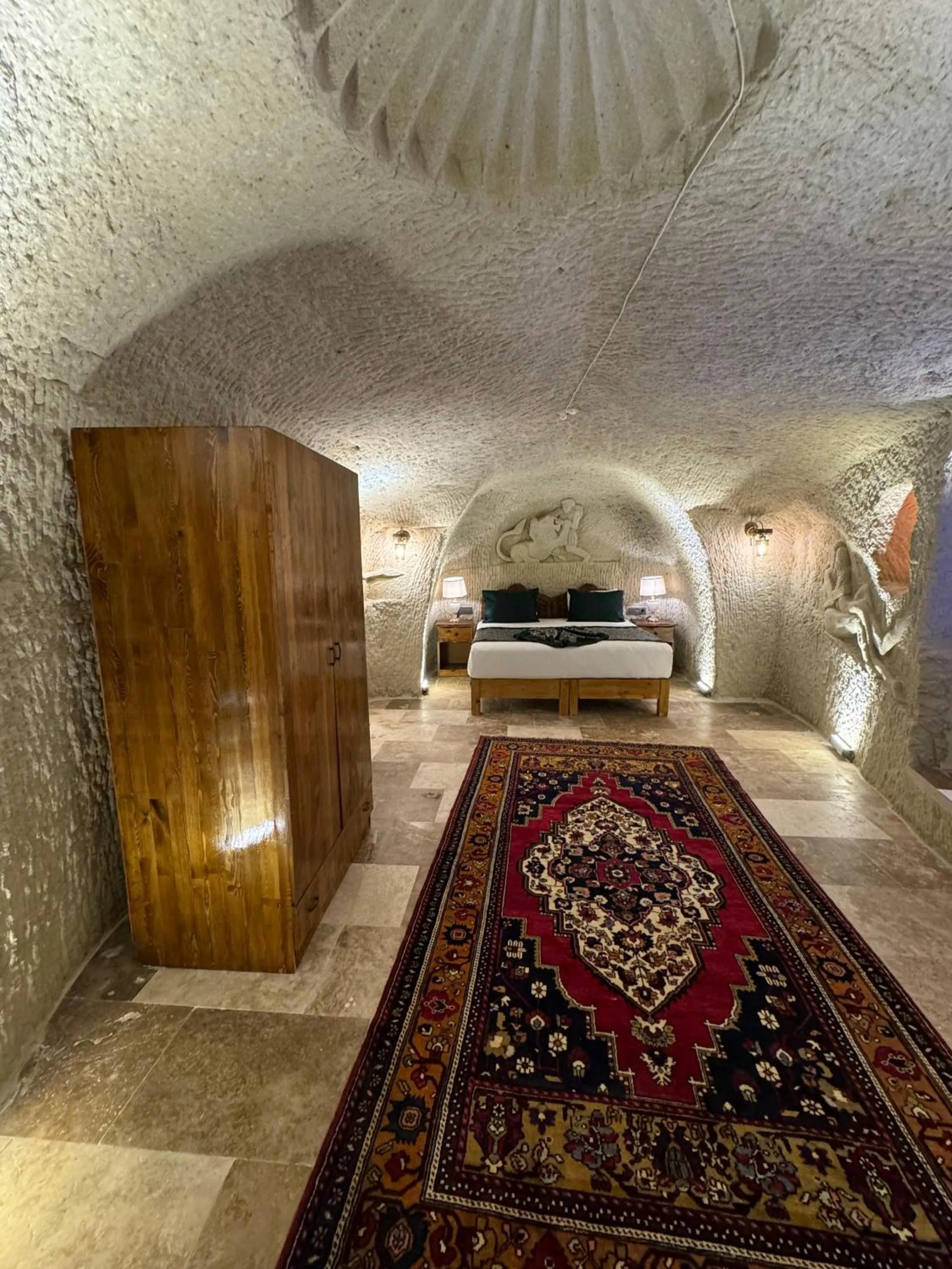 Bed in Marbay Cave Cappadocia