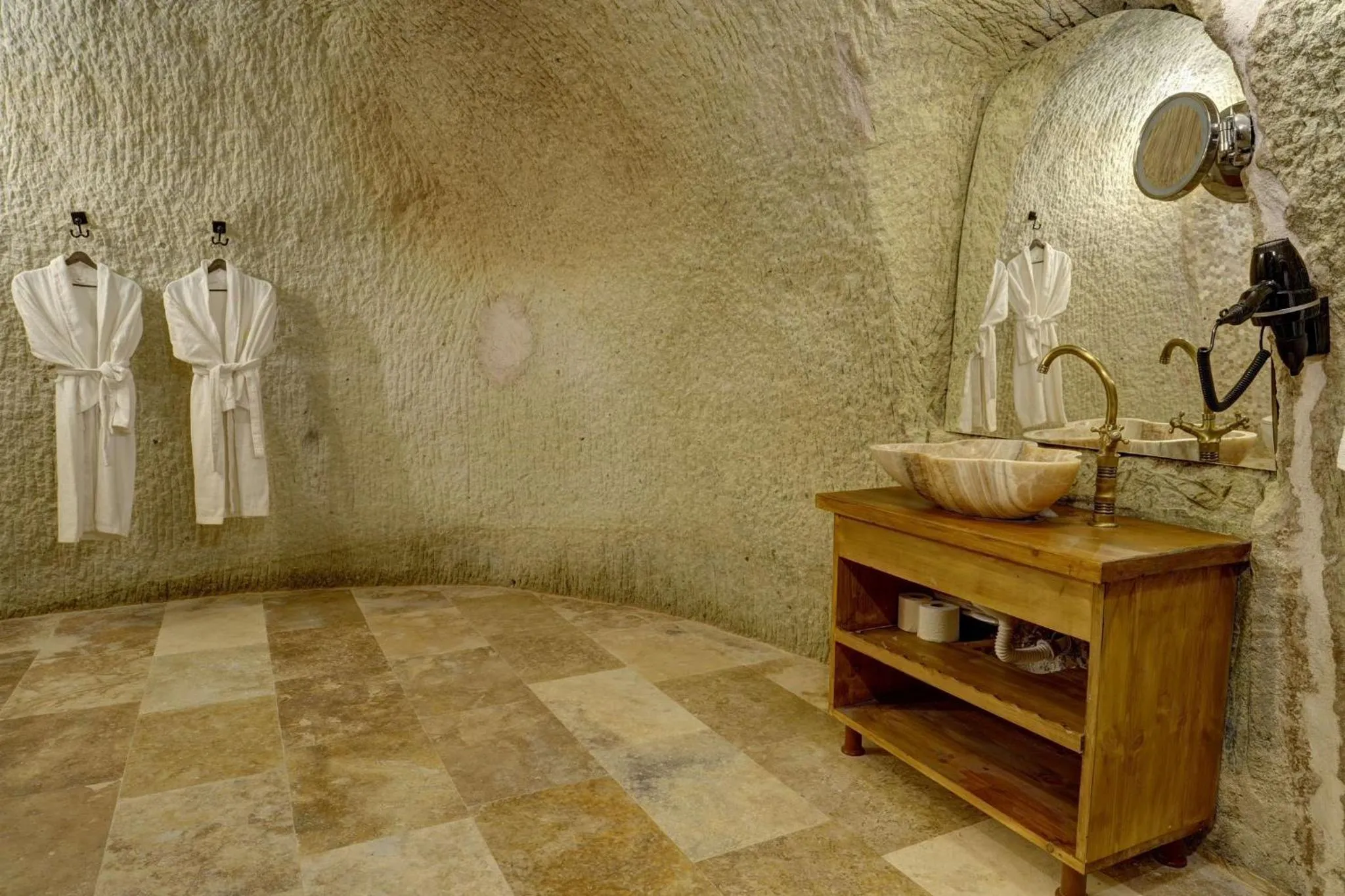 Bathroom in Marbay Cave Cappadocia