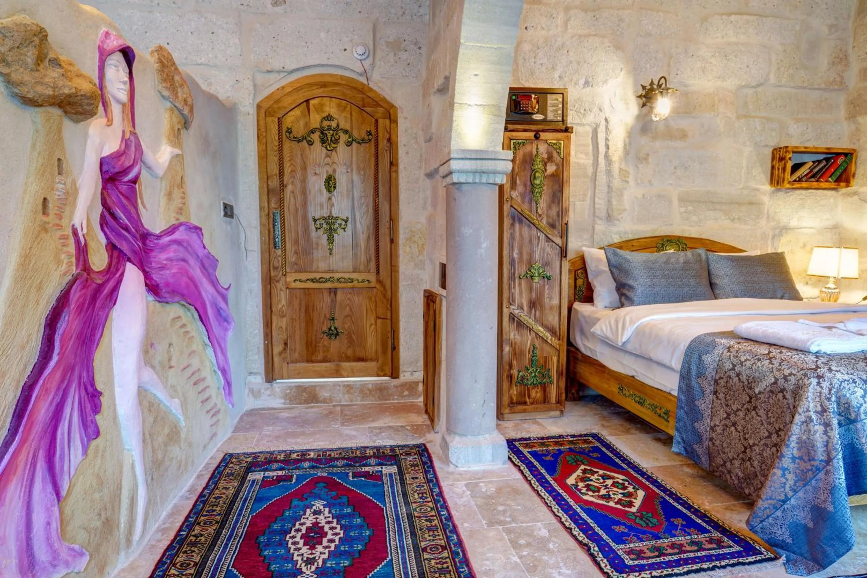 Bed in Marbay Cave Cappadocia