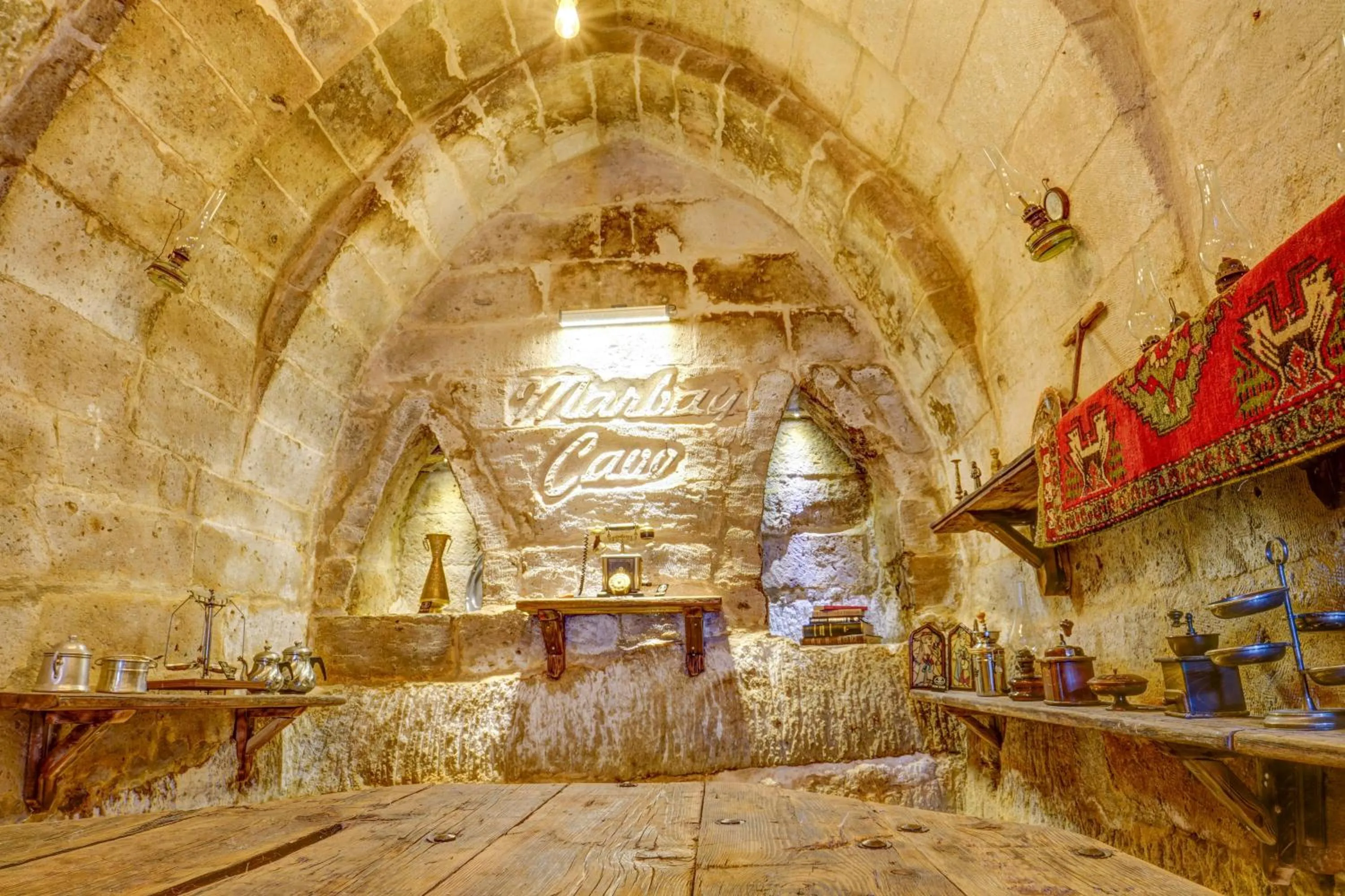 Landmark view in Marbay Cave Cappadocia