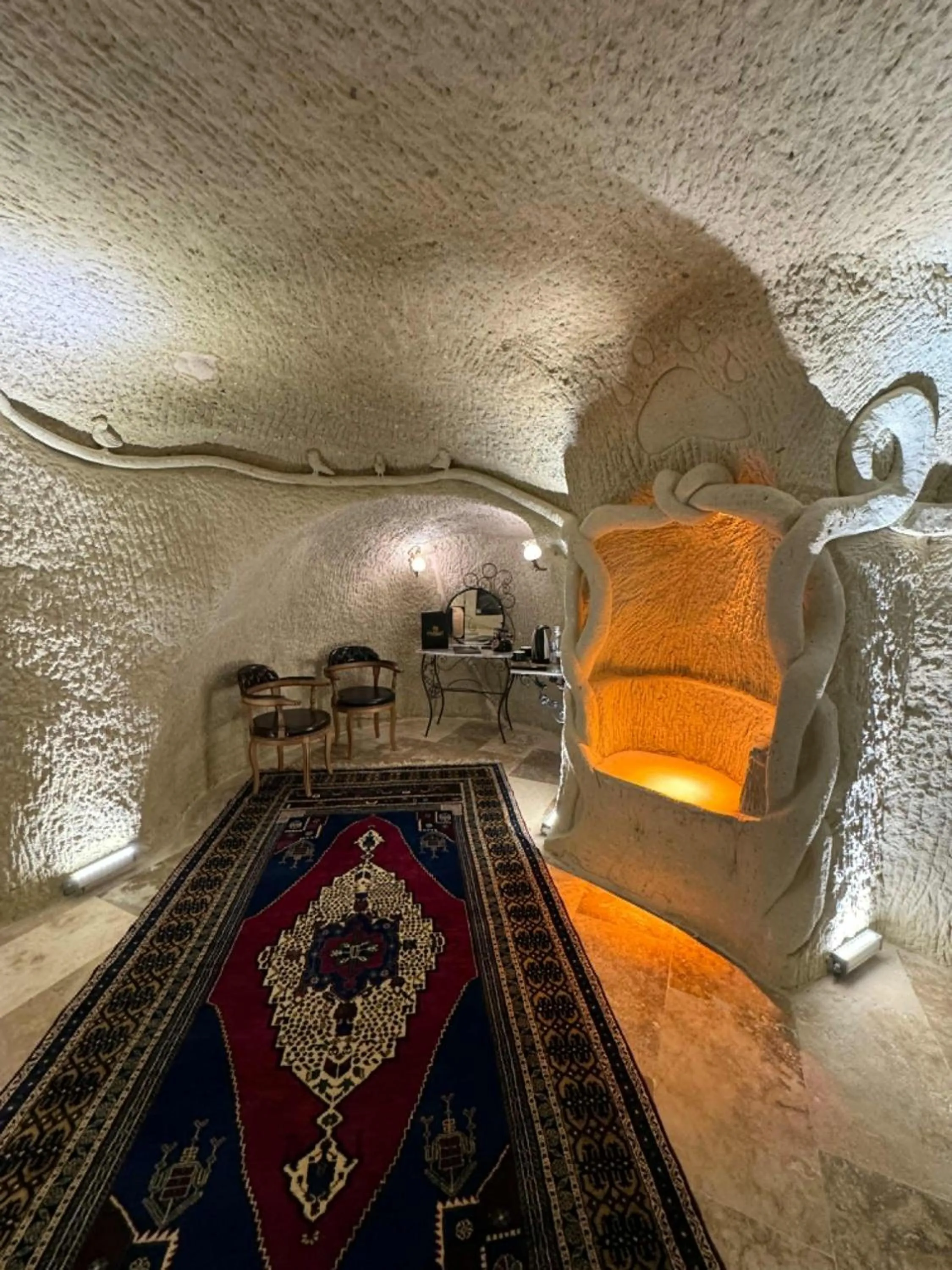 Living room in Marbay Cave Cappadocia