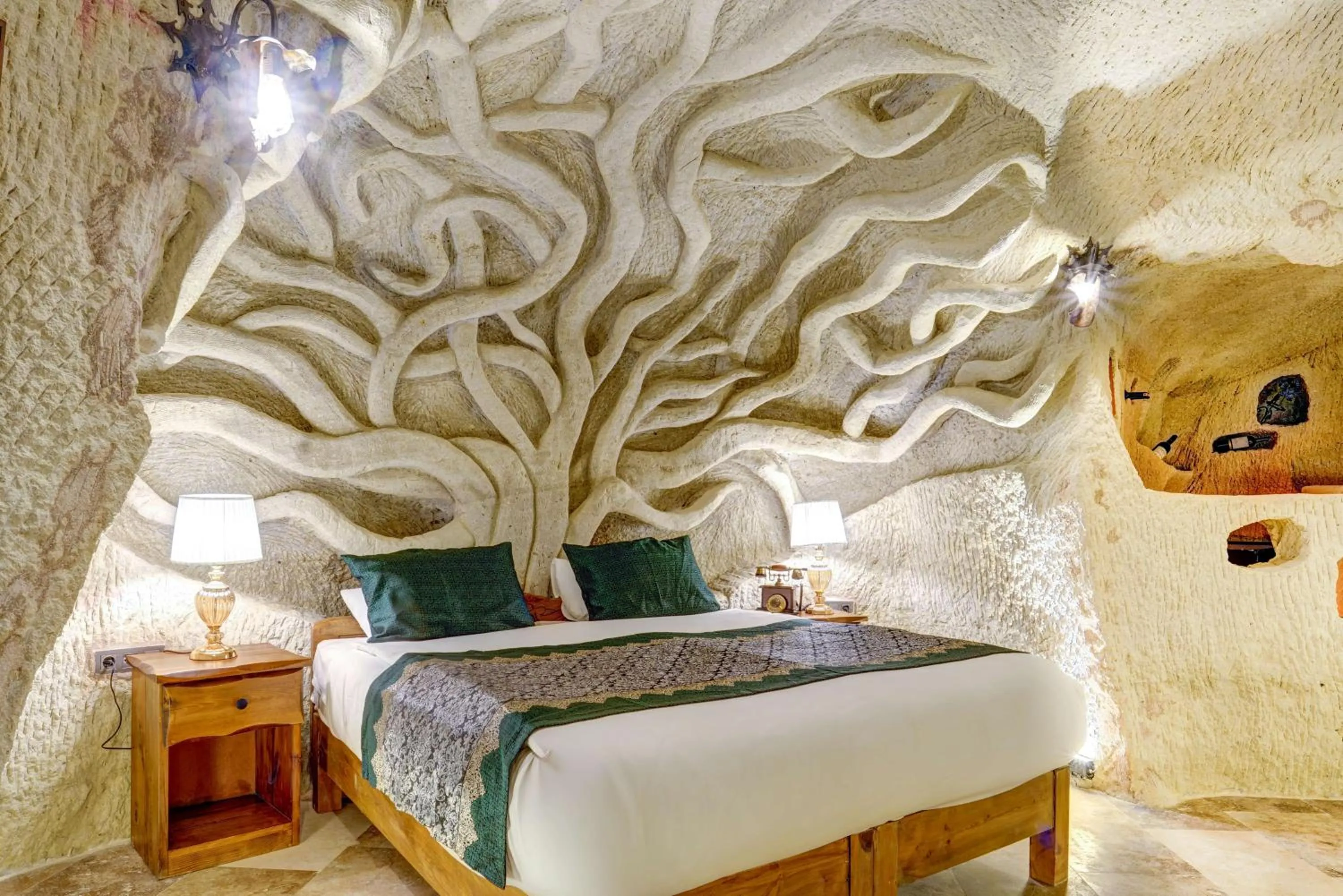 Bed in Marbay Cave Cappadocia