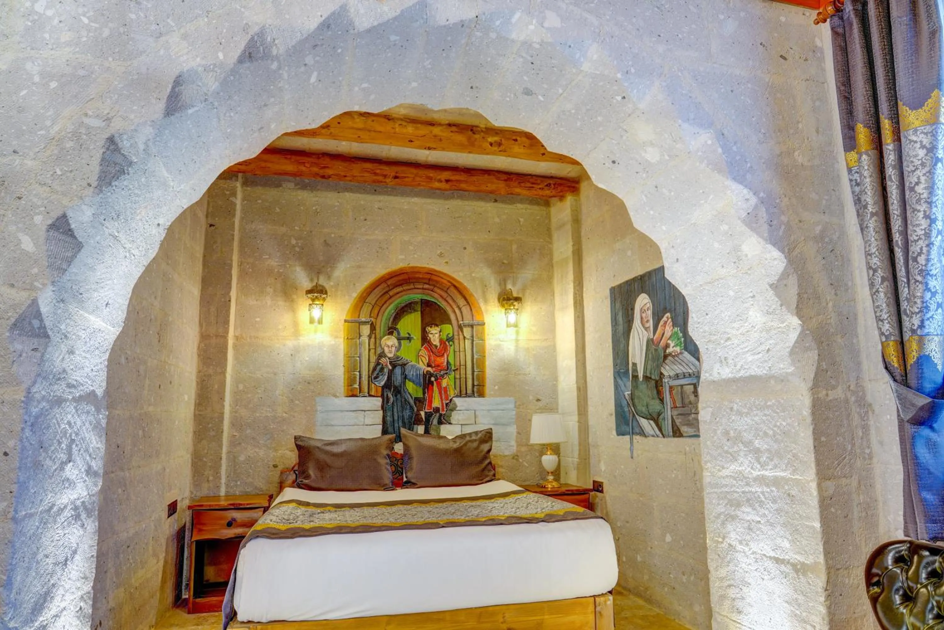 Bed in Marbay Cave Cappadocia
