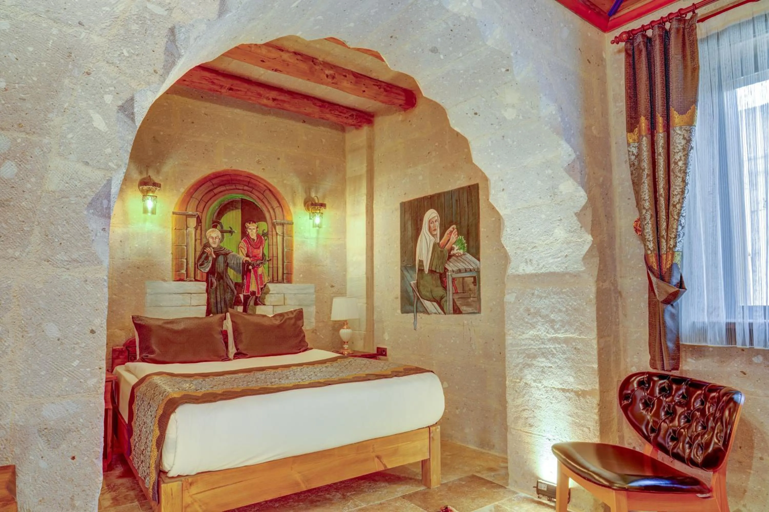 Bed in Marbay Cave Cappadocia