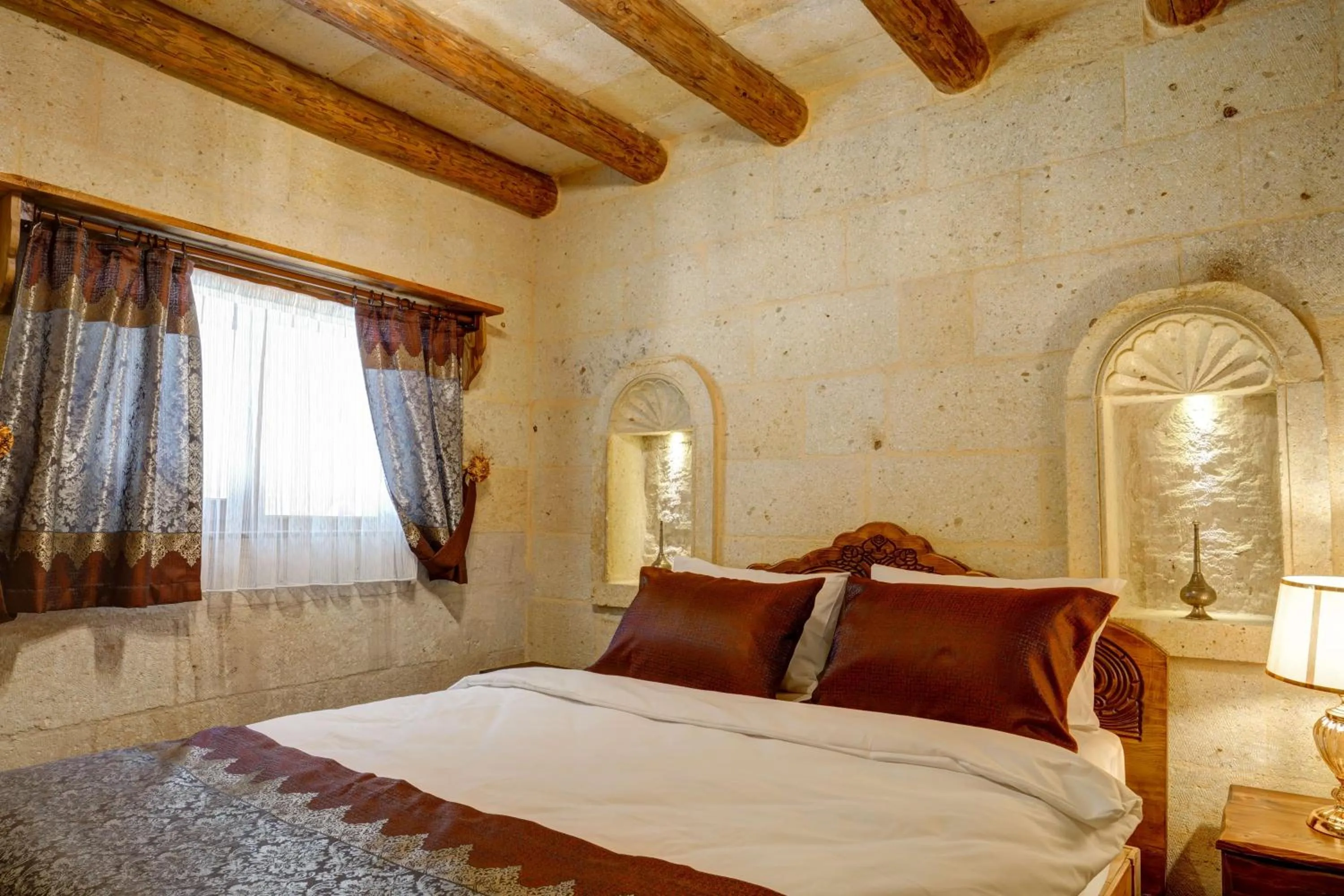 Bed in Marbay Cave Cappadocia