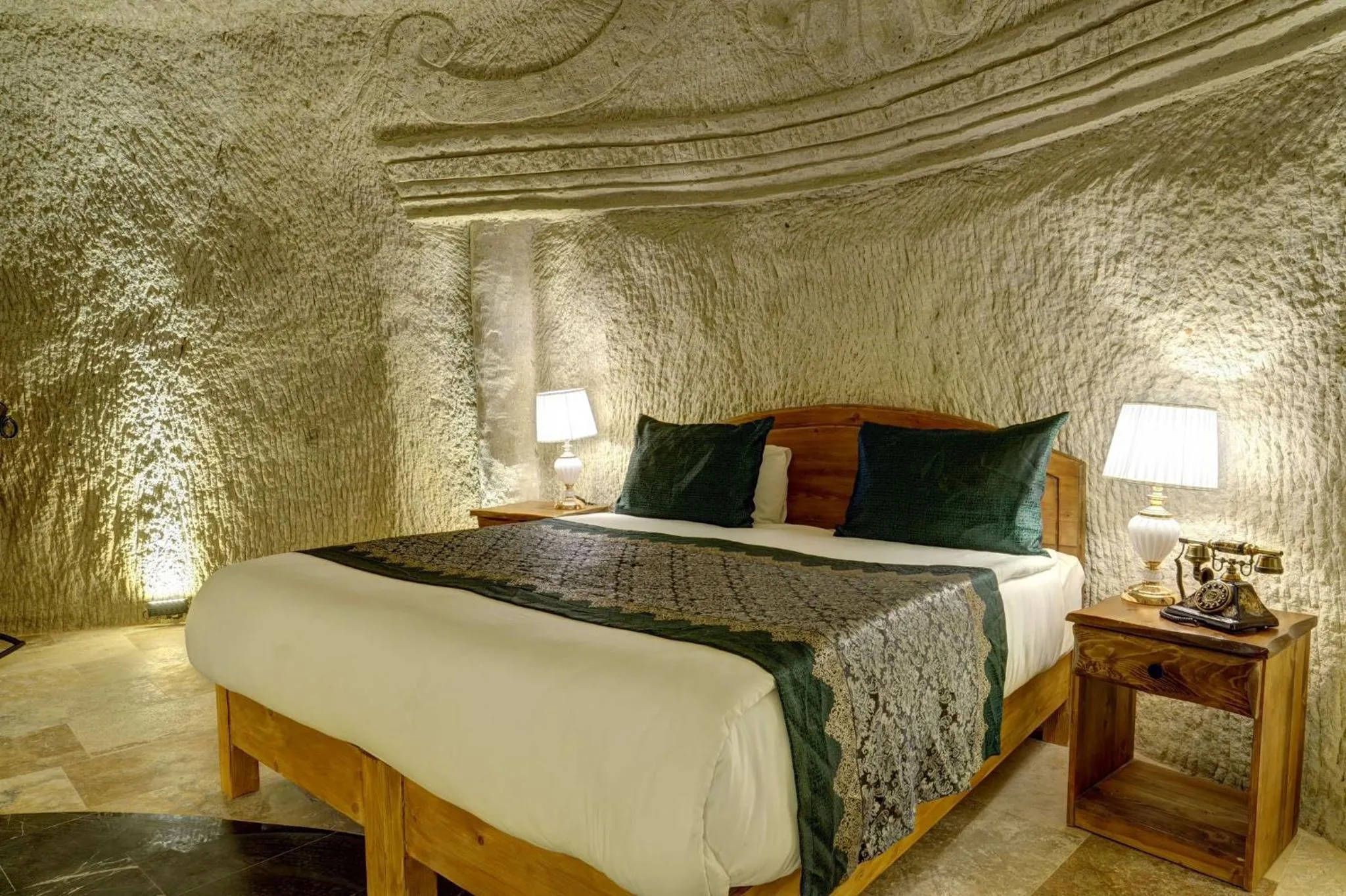 Bed in Marbay Cave Cappadocia