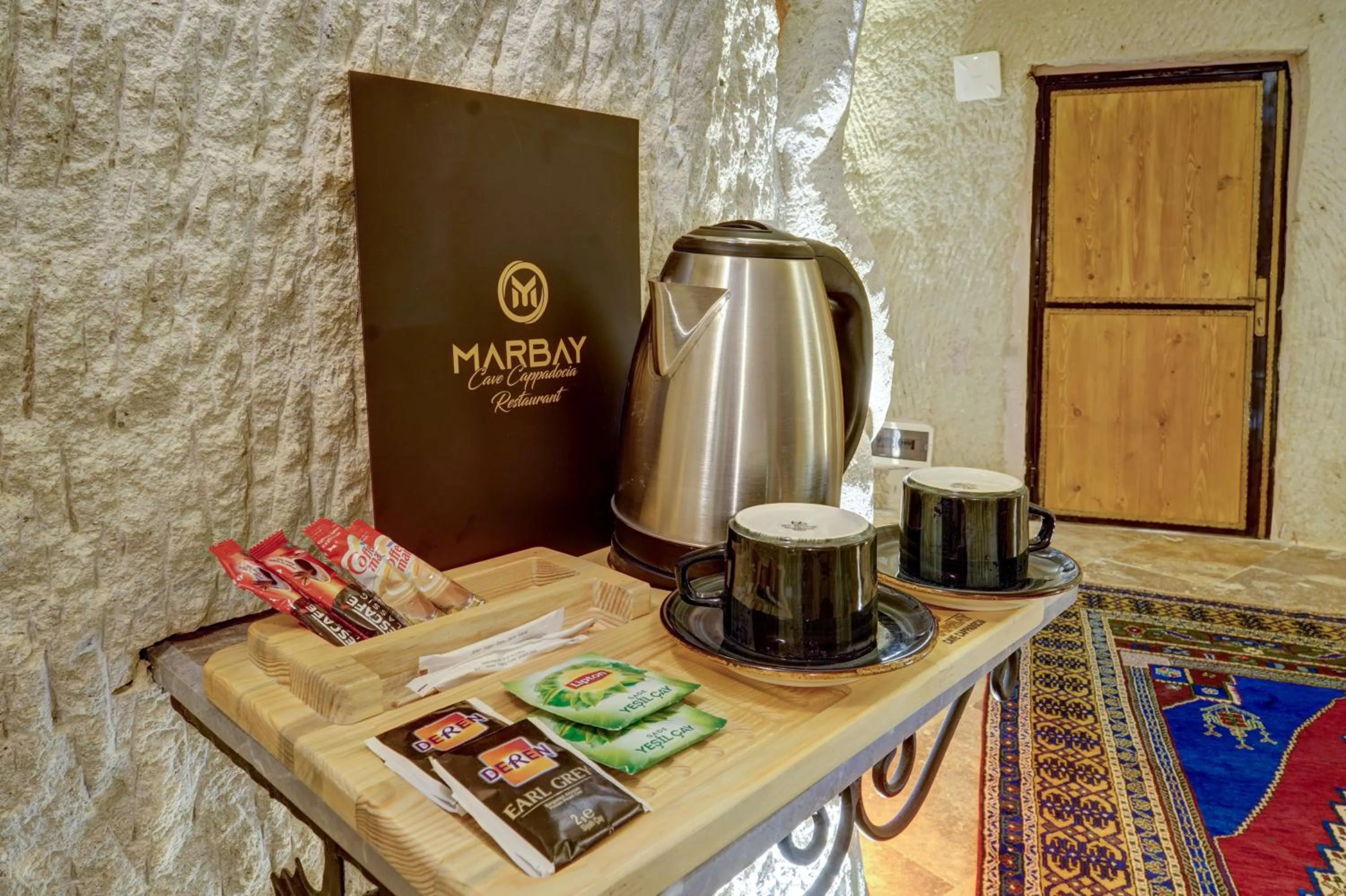 Coffee/tea facilities in Marbay Cave Cappadocia