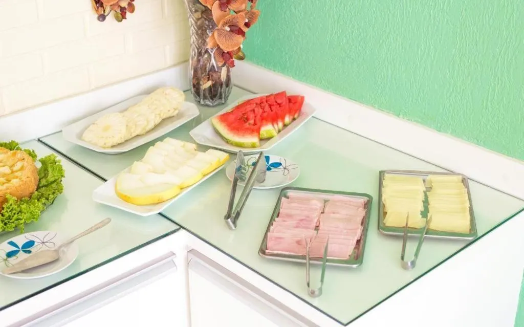 Food and drinks in A Cabana pousada