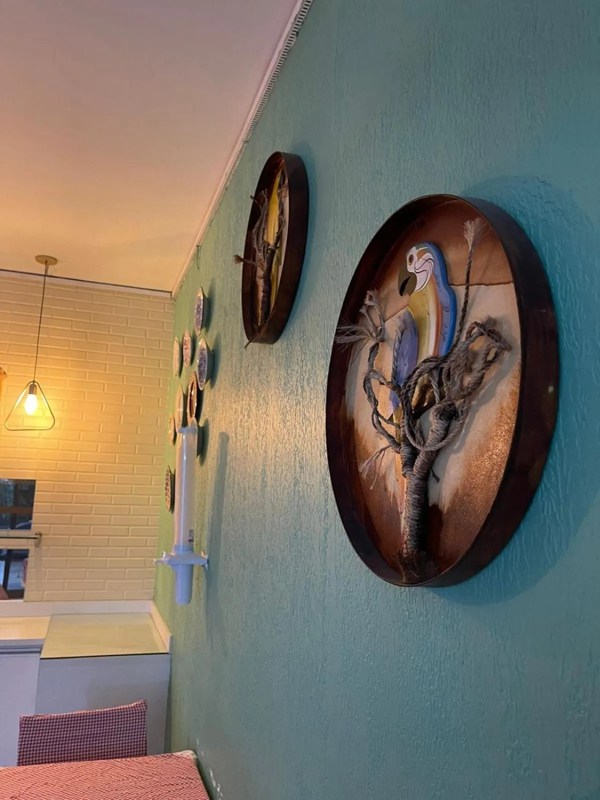 Decorative detail in A Cabana pousada